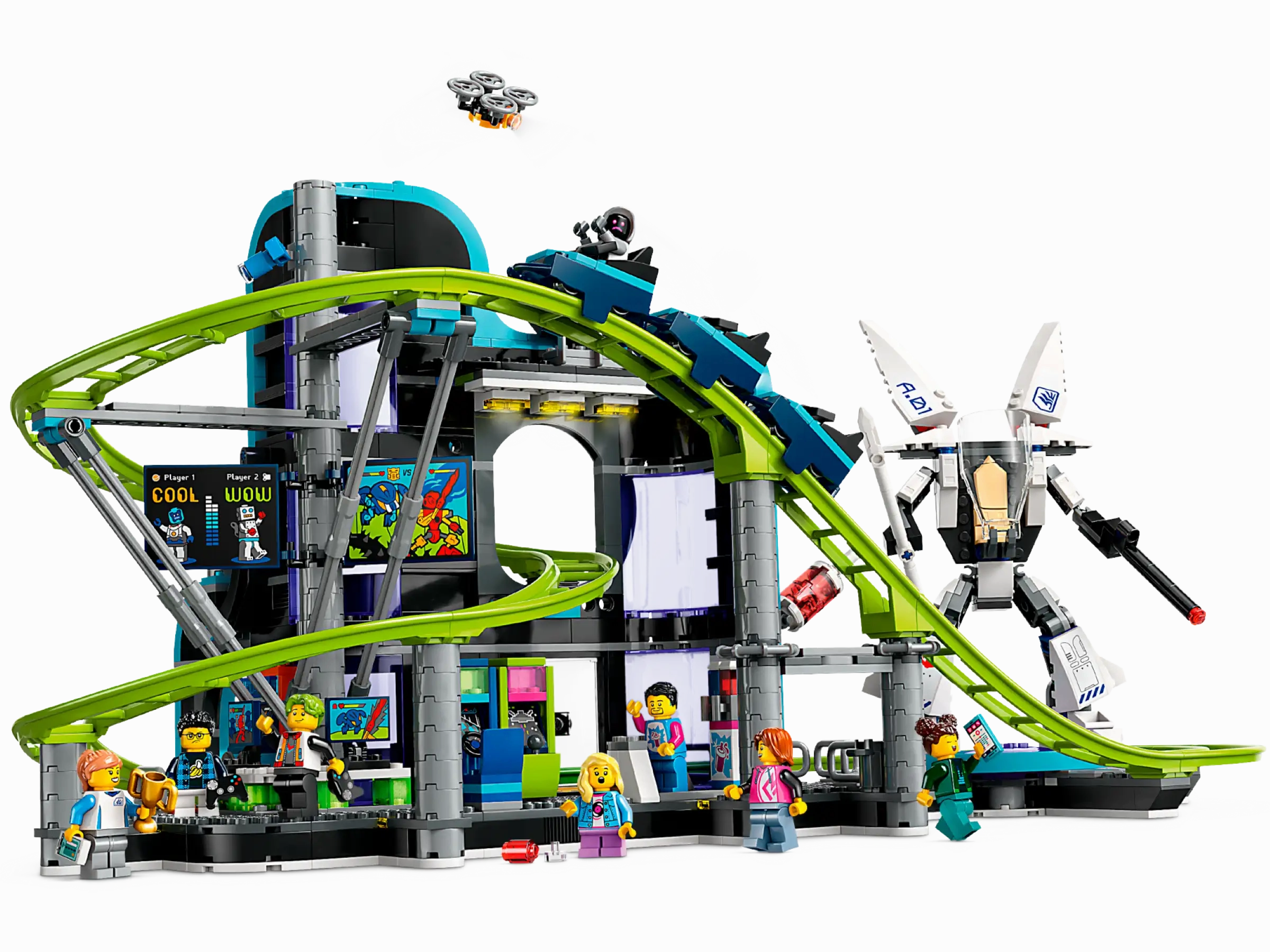 LEGO 60421 City Robot World Roller-Coaster Park