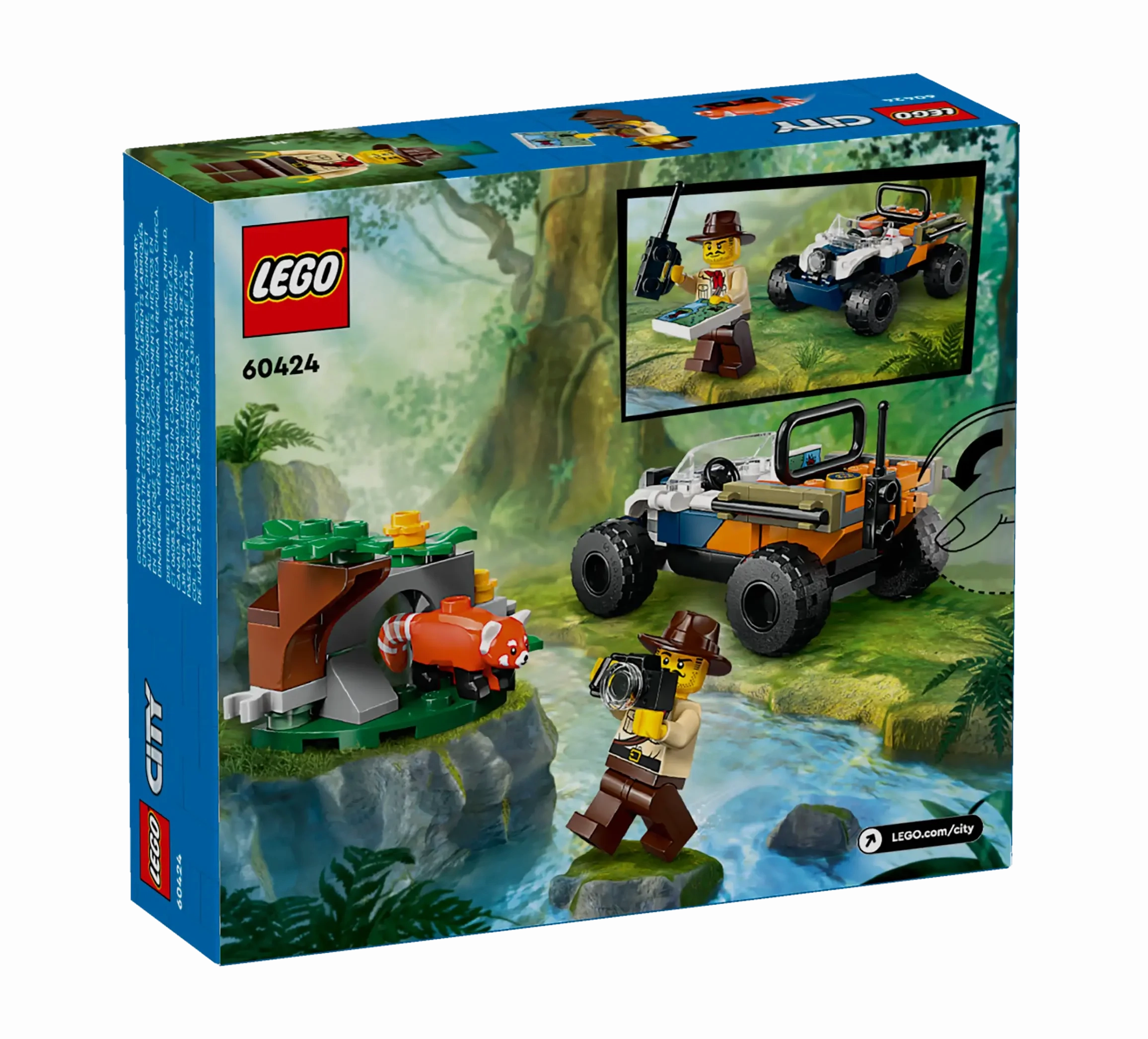 LEGO 60424 City Jungle Explorer ATV Red Panda Mission