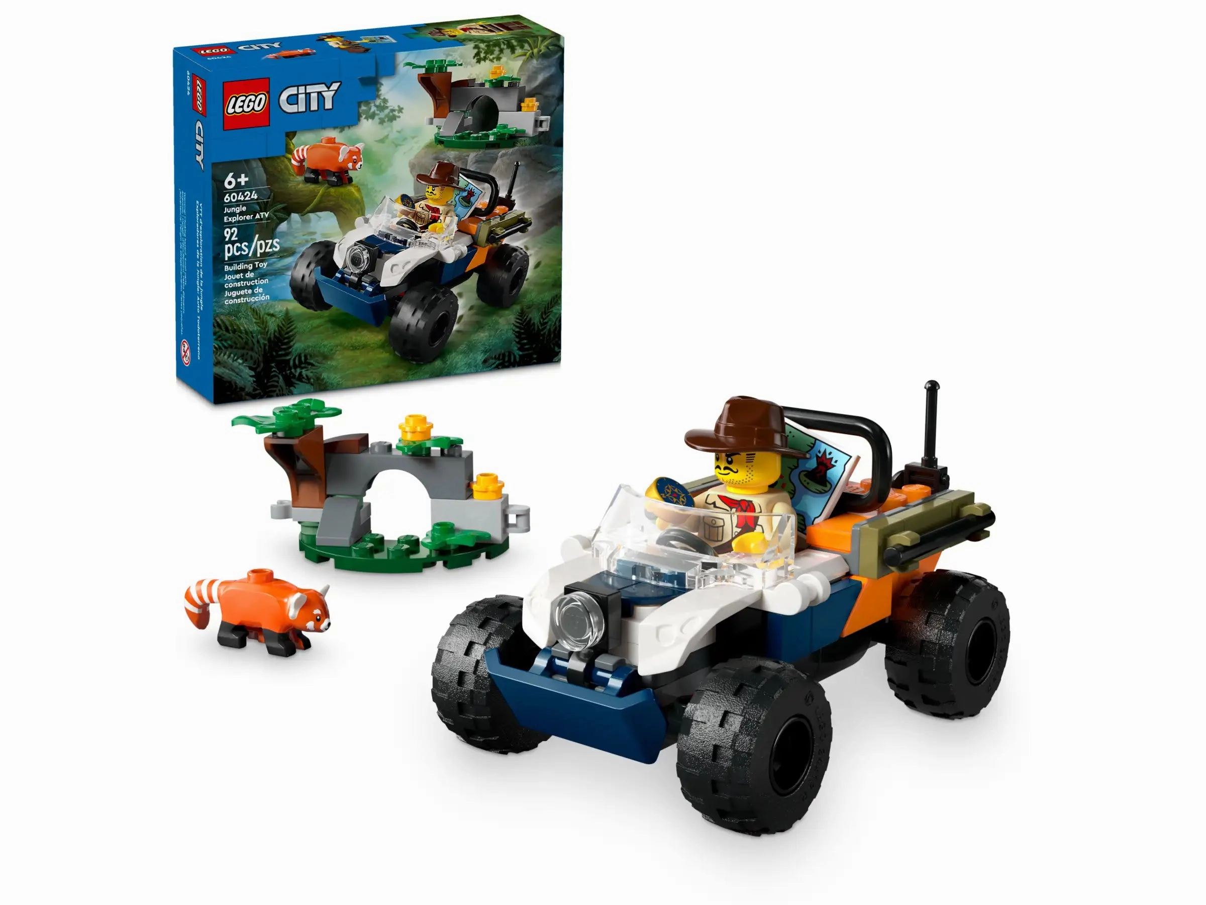 LEGO 60424 City Jungle Explorer ATV Red Panda Mission
