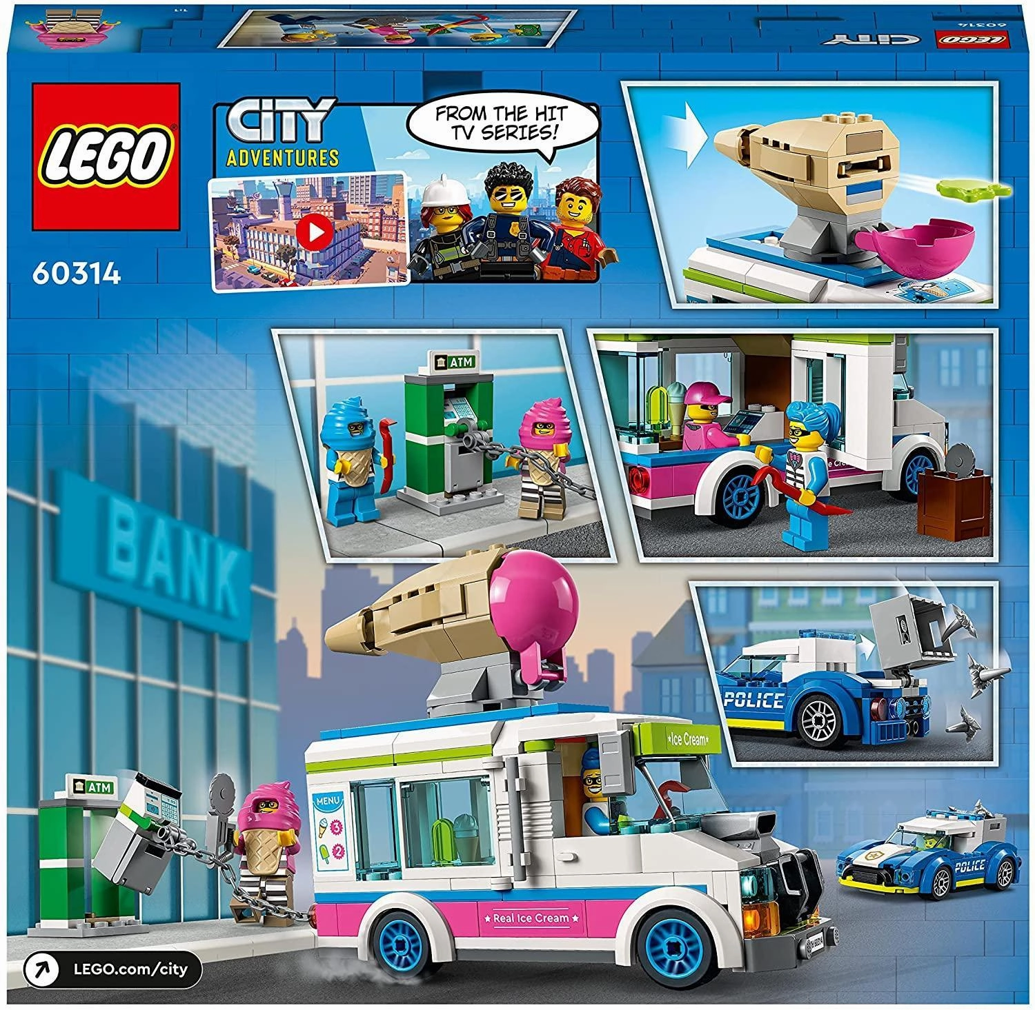 LEGO CITY 60314 Ice Cream Truck Police Chase