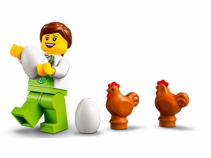 LEGO CITY 60344 Chicken Henhouse Farm Toy Set with Quadbike