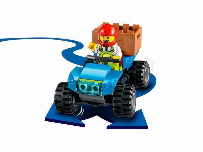 LEGO CITY 60344 Chicken Henhouse Farm Toy Set with Quadbike