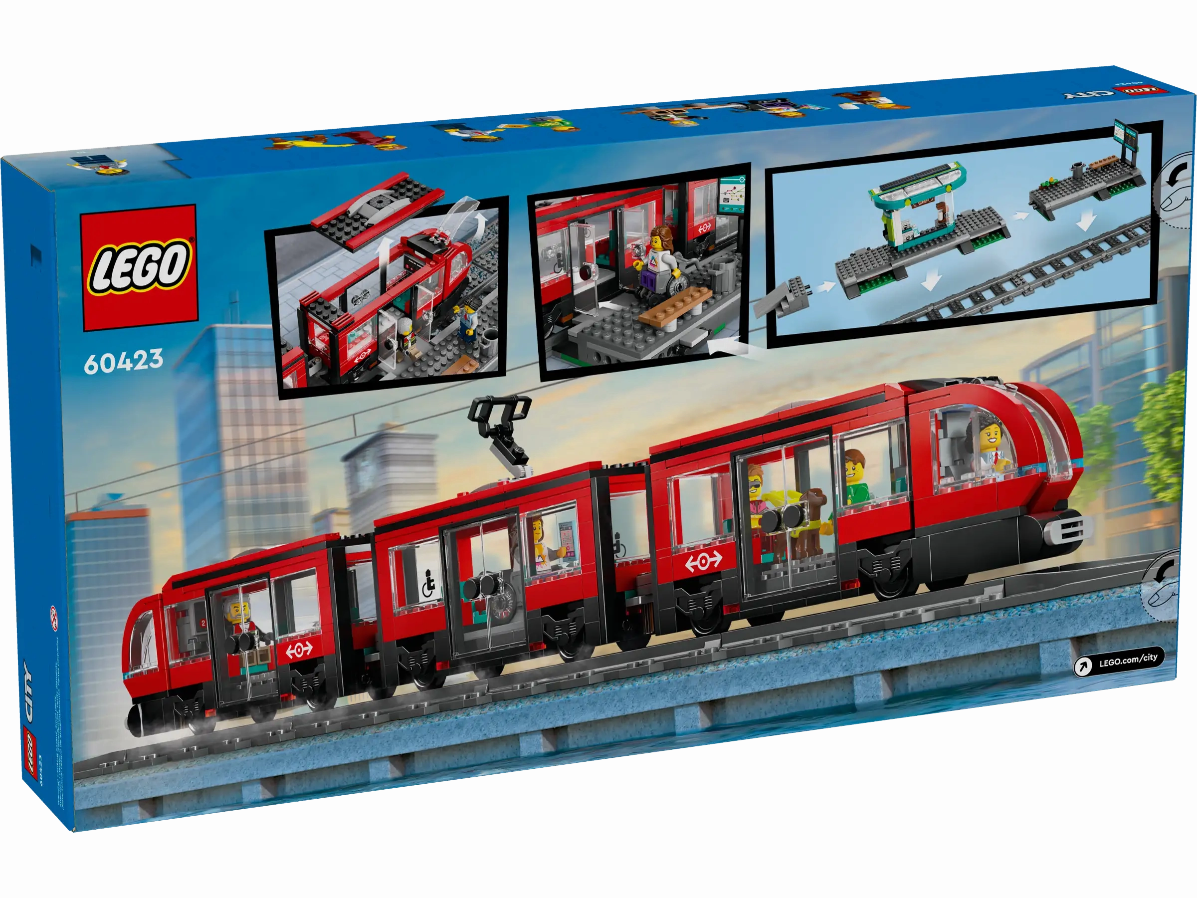 LEGO CITY 60423 Downtown Streetcar and Station