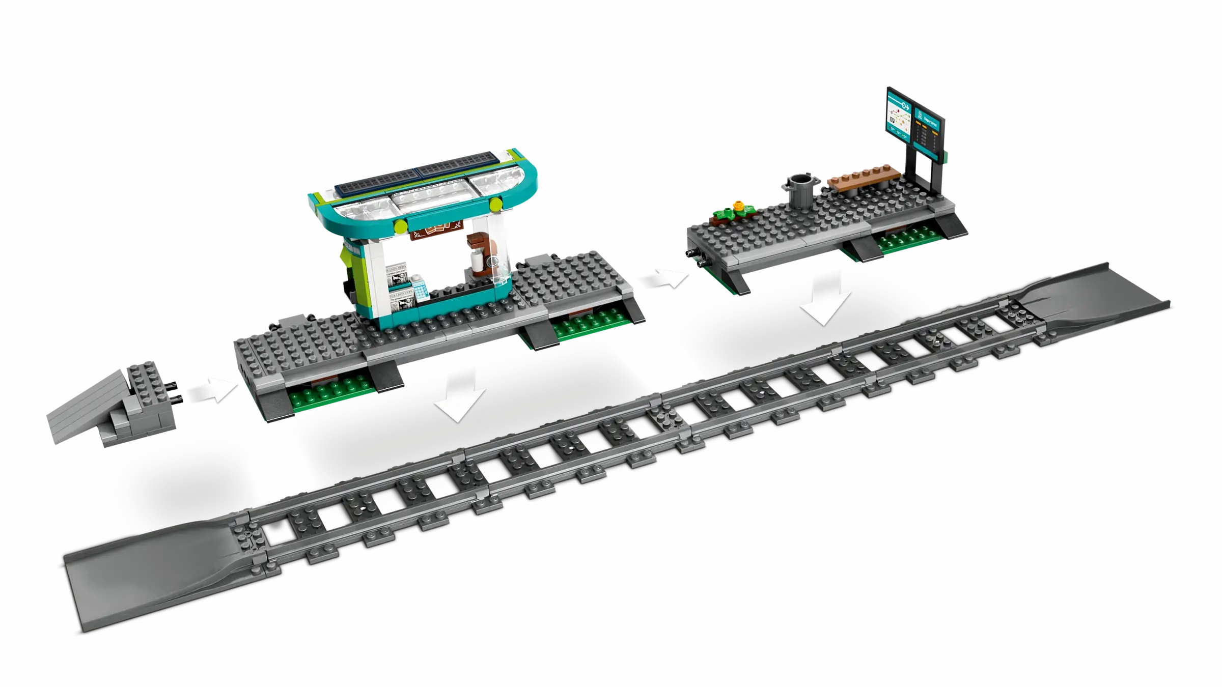 LEGO CITY 60423 Downtown Streetcar and Station