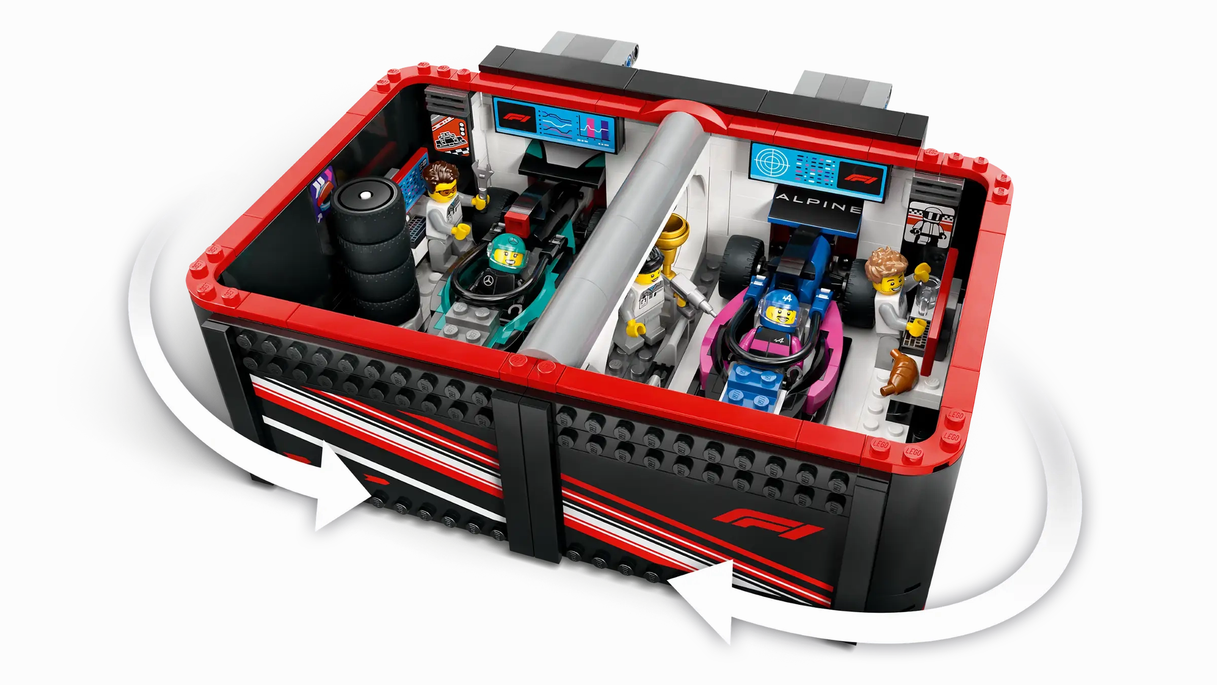 LEGO CITY 60444 F1 Garage & Mercedes-AMG & Alpine Cars