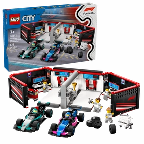 LEGO CITY 60444 F1 Garage & Mercedes-AMG & Alpine Cars