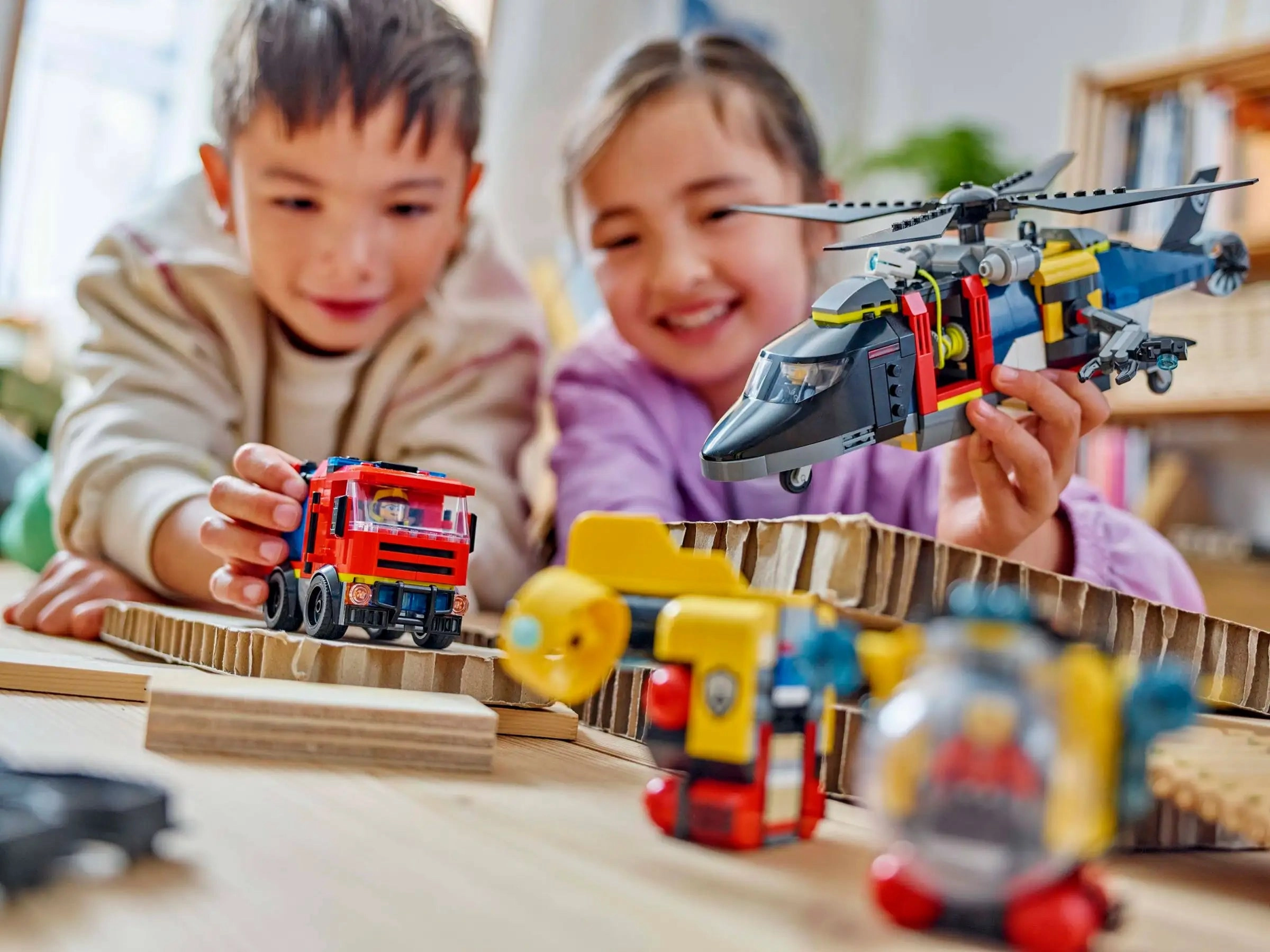 LEGO CITY 60462 Helicopter, Fire Truck & Submarine Remix