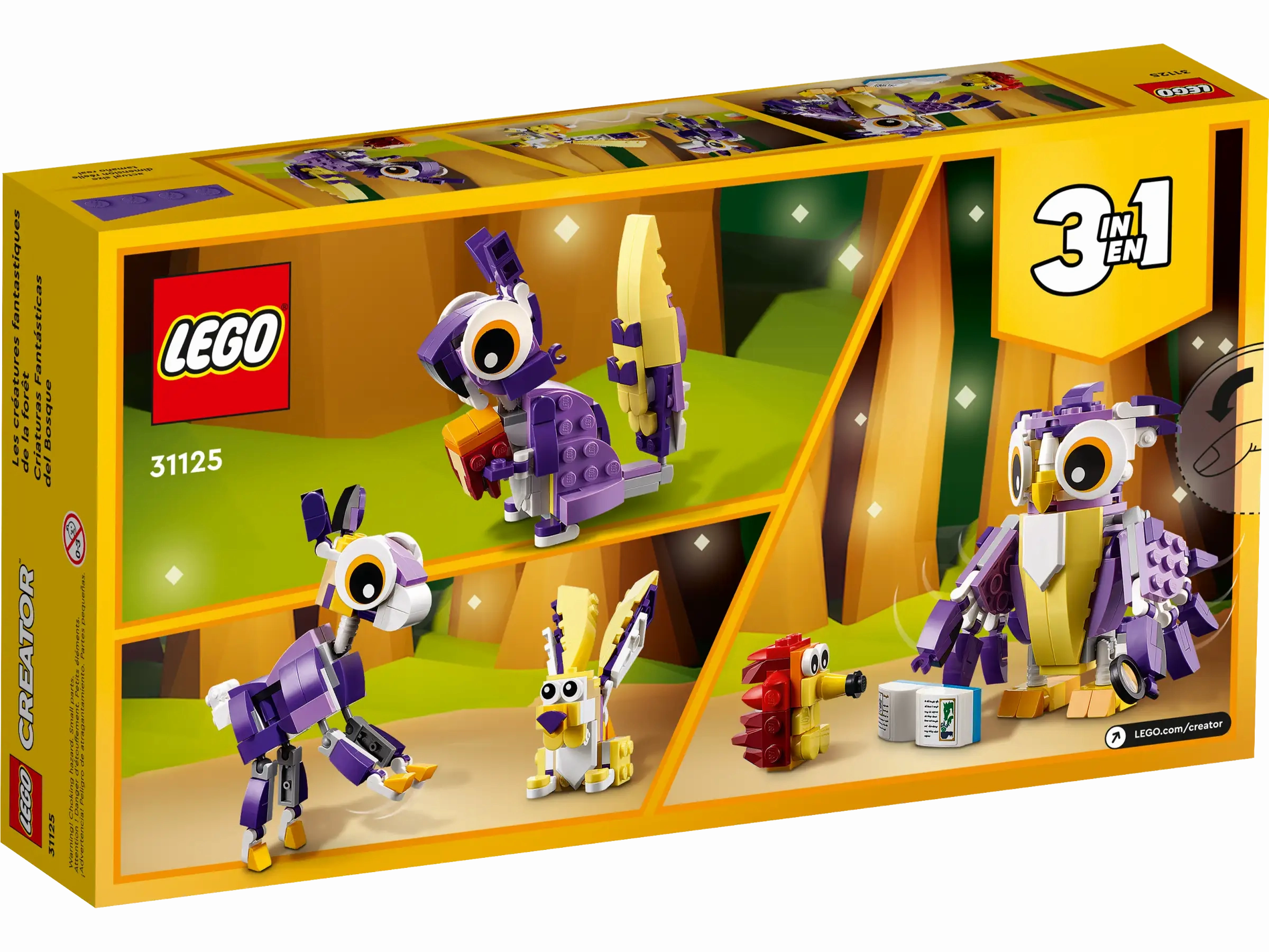 LEGO CREATOR 31125 Fantasy Forest Creatures