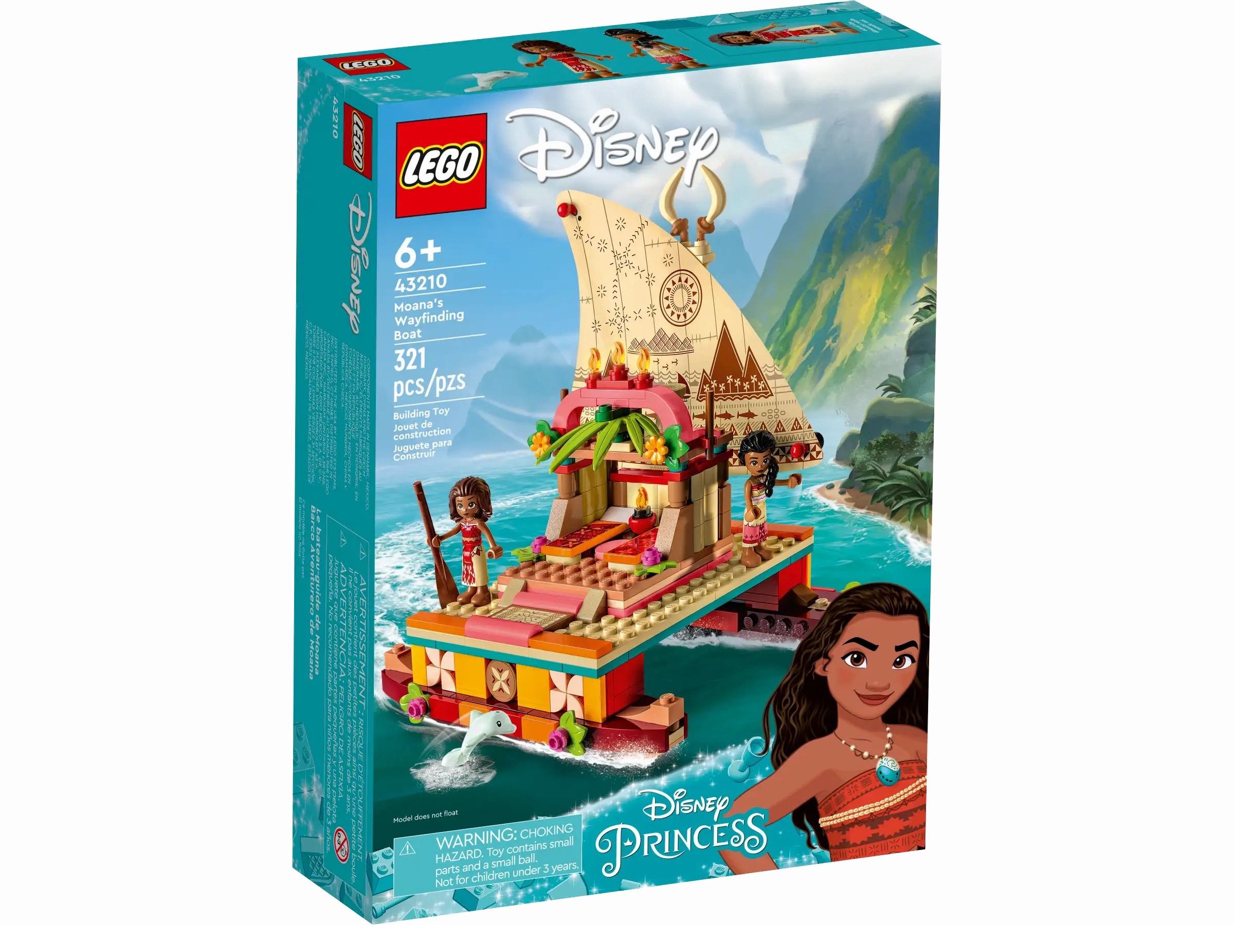 LEGO DISNEY 43210 Moana's Wayfinding Boat
