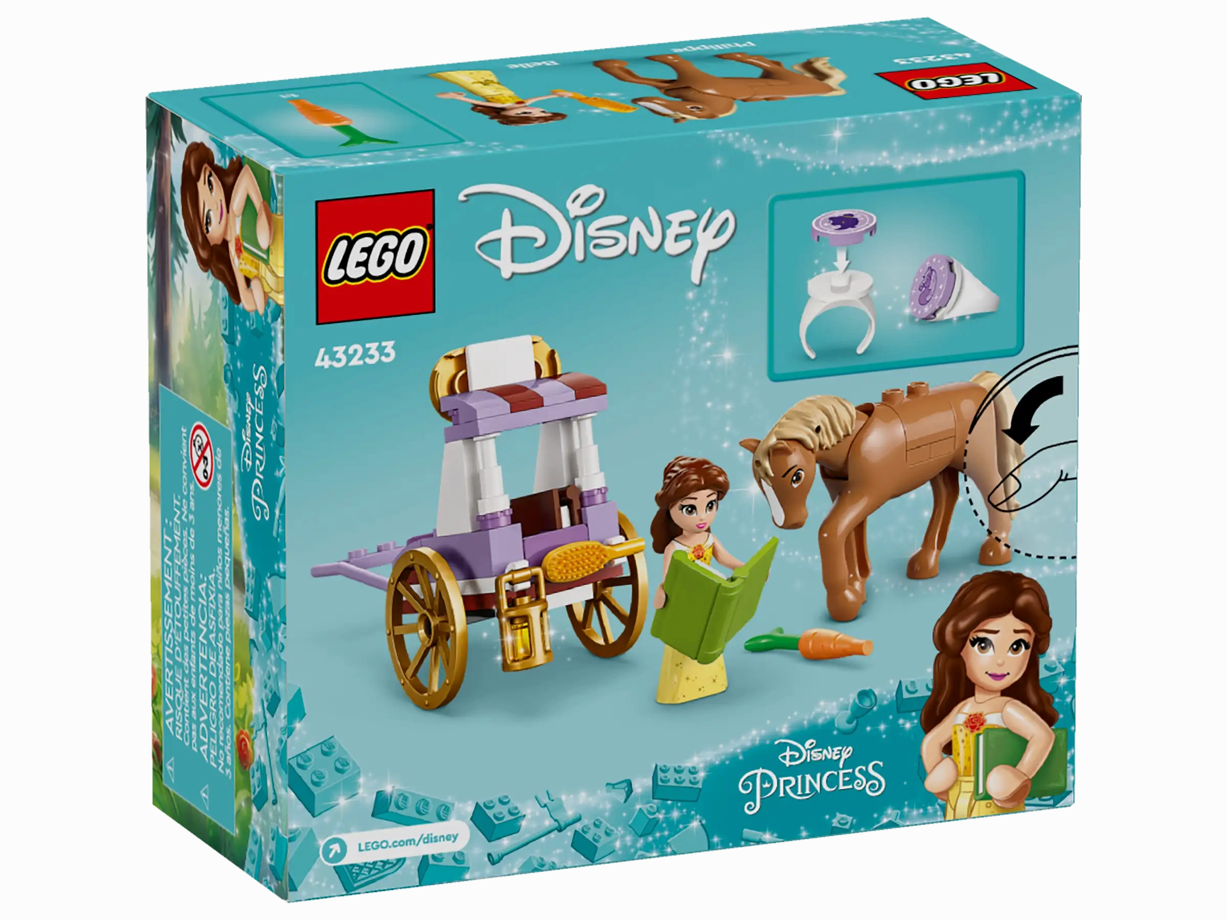 LEGO DISNEY 43233 Belle's Storytime Horse Carriage