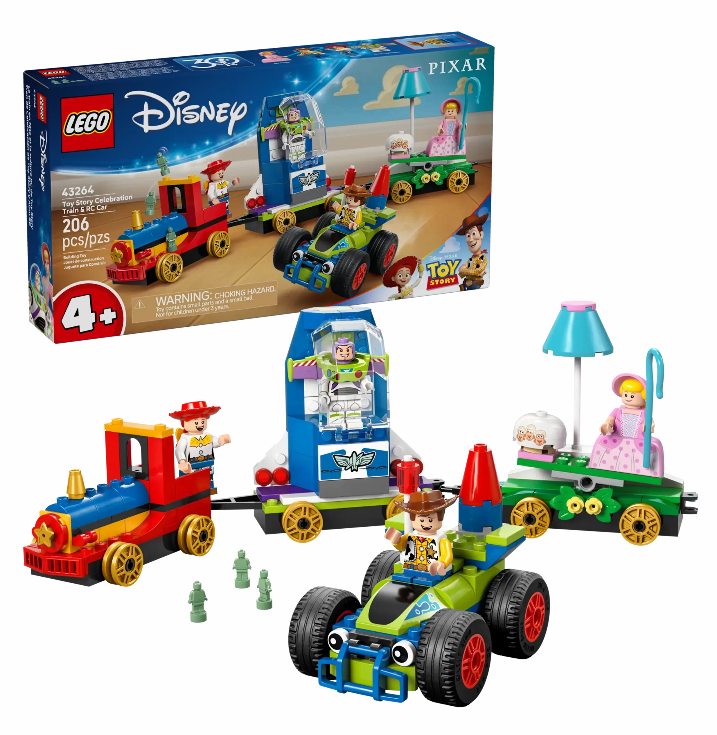 LEGO DISNEY 43264 Toy Story Celebration Train & RC Car