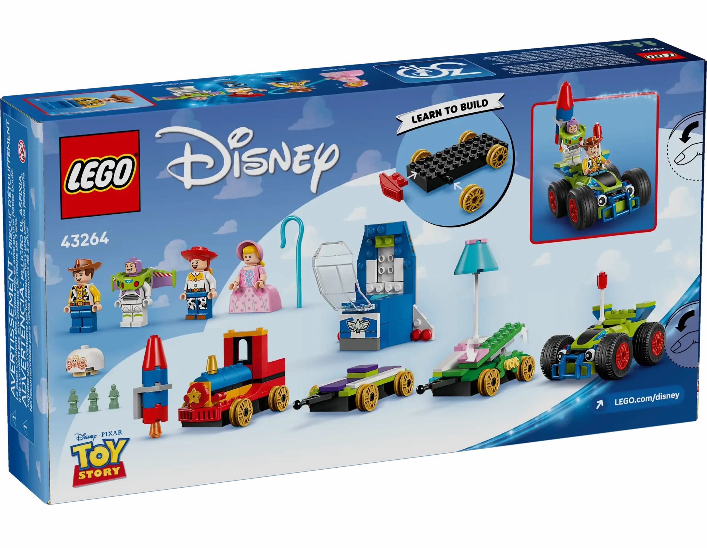 LEGO DISNEY 43264 Toy Story Celebration Train & RC Car