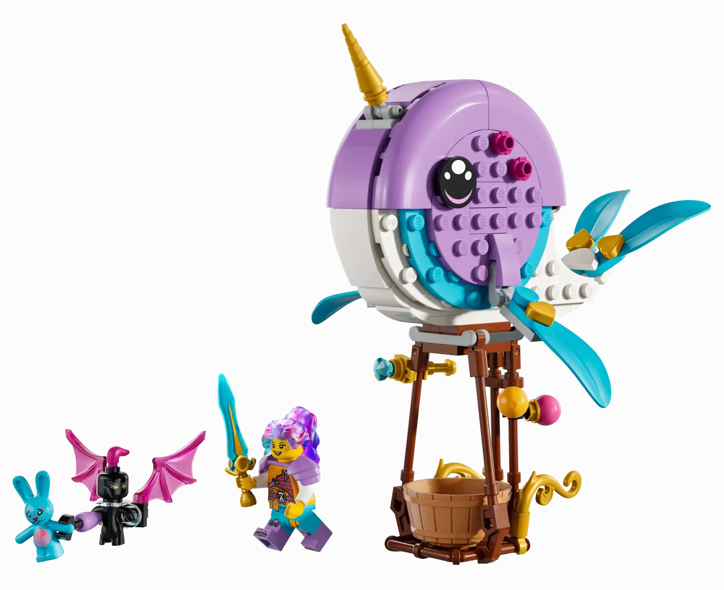 LEGO DREAMZZZ 71472 Izzie's Narwhal Hot-Air Balloon