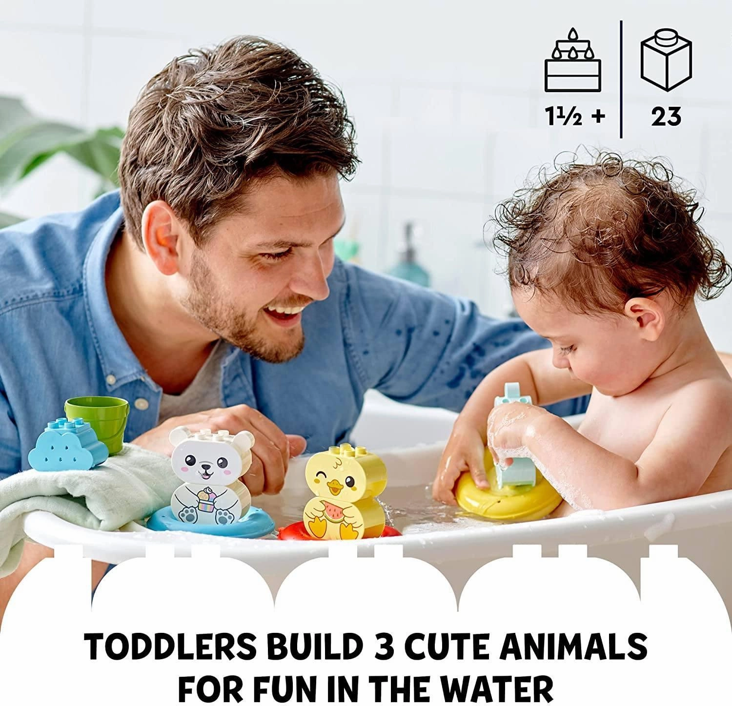 LEGO DUPLO 10965 My First Bath Time Fun: Floating Animal Train