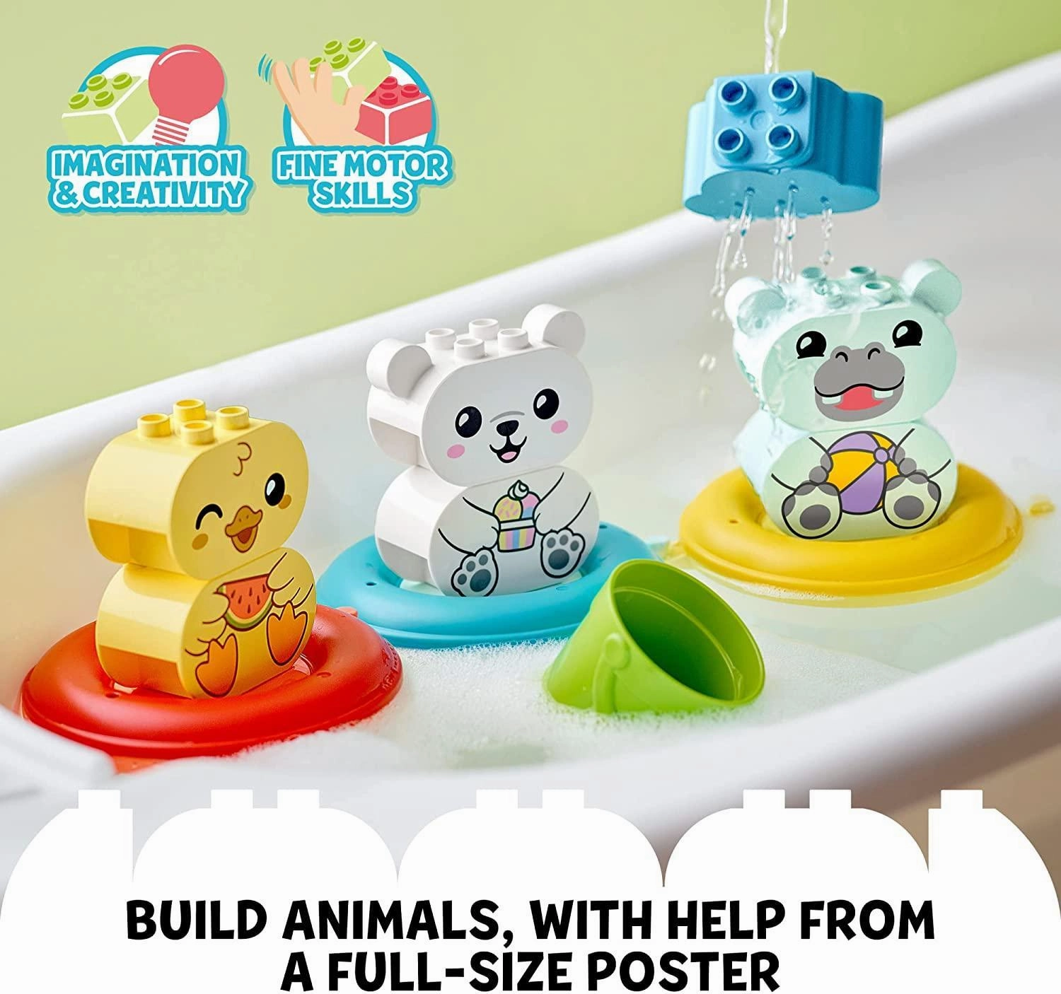 LEGO DUPLO 10965 My First Bath Time Fun: Floating Animal Train