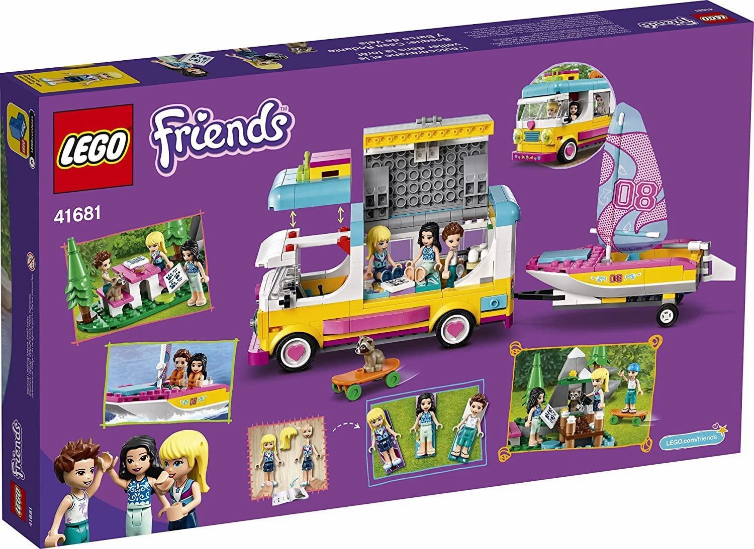 LEGO FRIENDS 41681 Forest Camper Van and Sailboat
