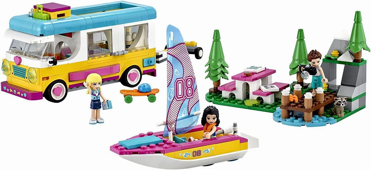 LEGO FRIENDS 41681 Forest Camper Van and Sailboat