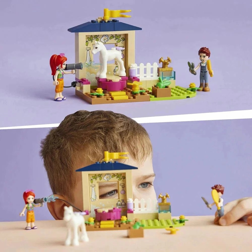 LEGO FRIENDS 41696 Pony-Washing Stable Horse Toy Set