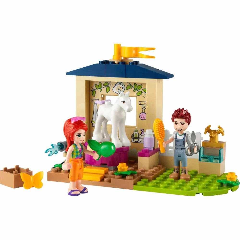 LEGO FRIENDS 41696 Pony-Washing Stable Horse Toy Set