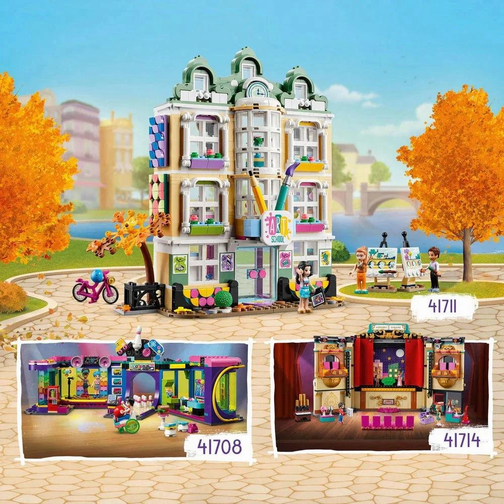 LEGO FRIENDS 41711 Emma's Art School House with DOTS Set