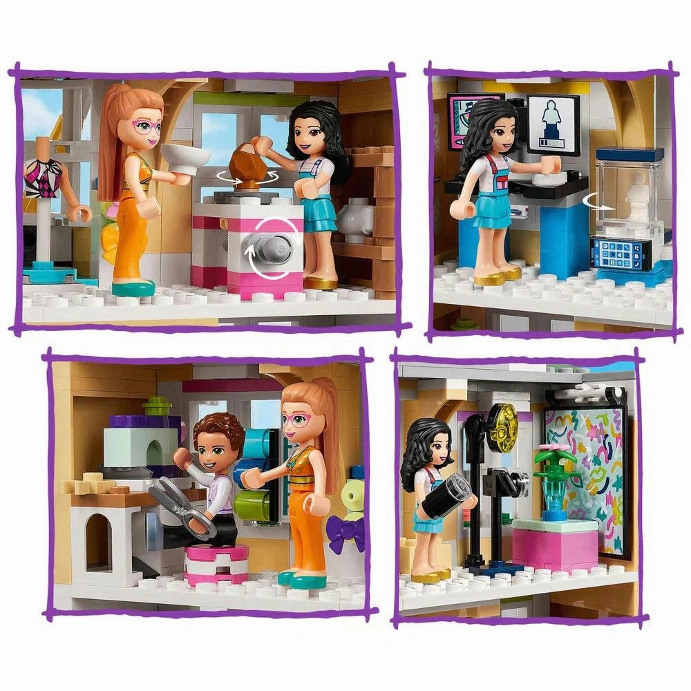 LEGO FRIENDS 41711 Emma's Art School House with DOTS Set