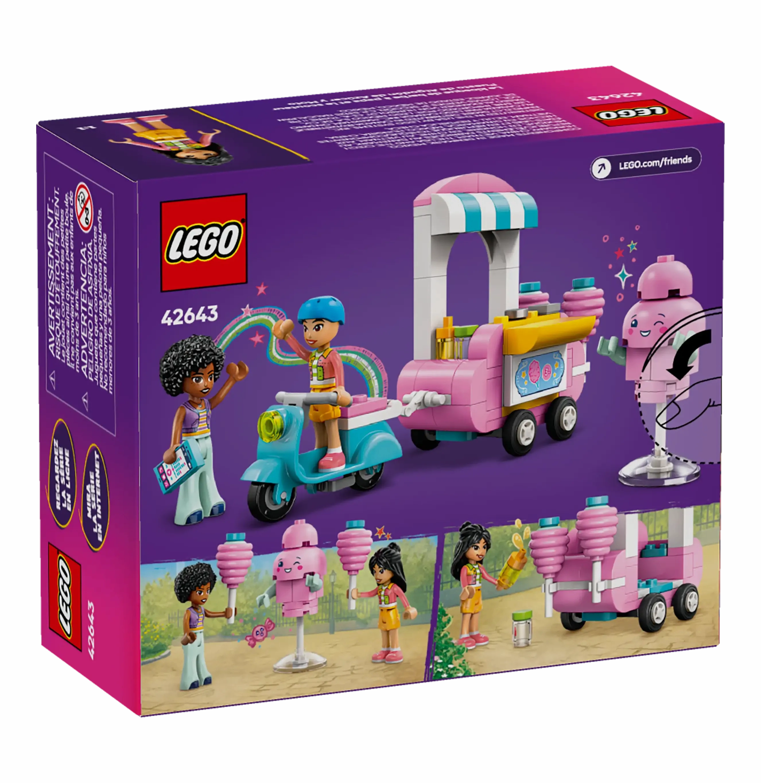 LEGO FRIENDS 42643 Cotton Candy Stand and Scooter