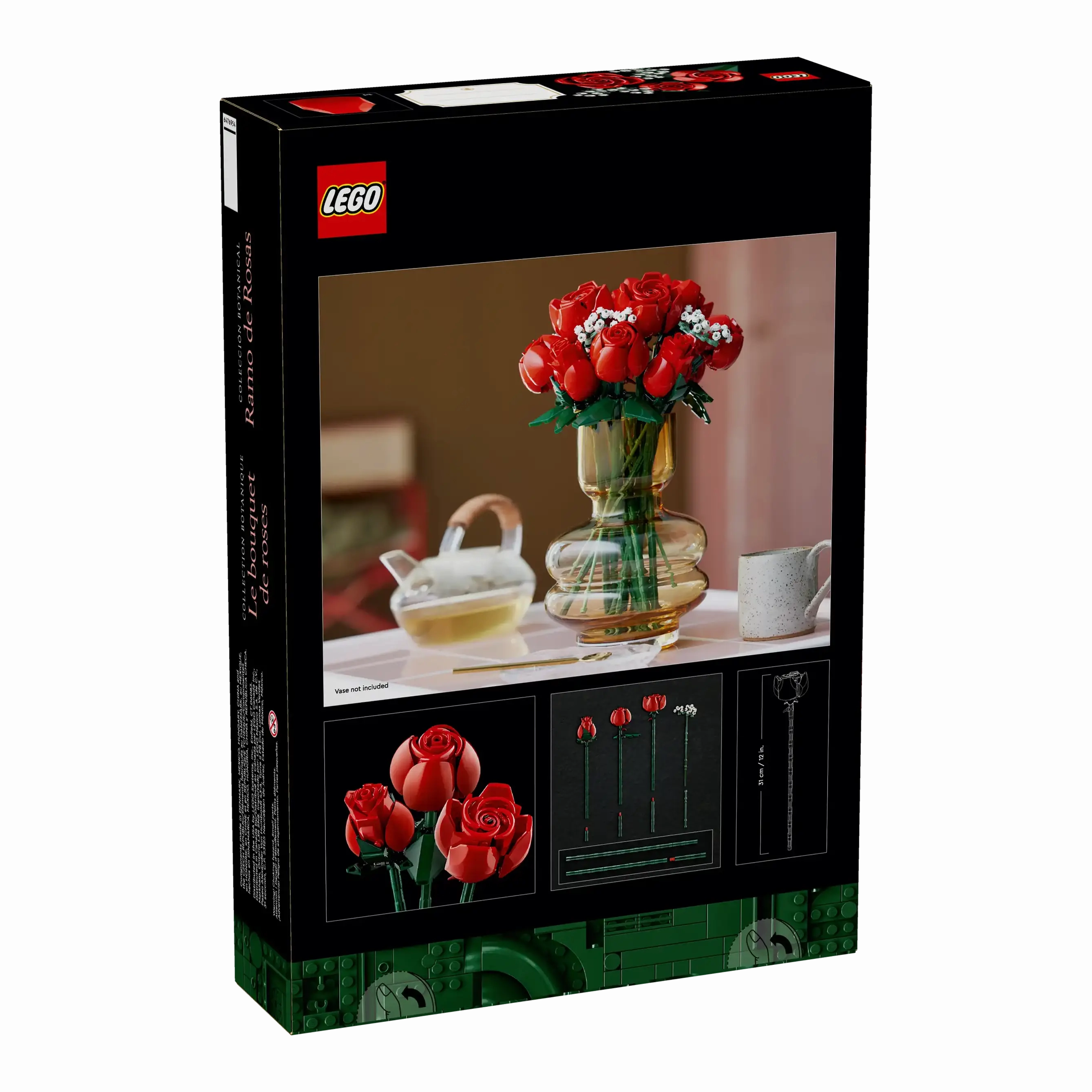 LEGO ICONS 10328 Bouquet of Roses Flowers Set for Adults