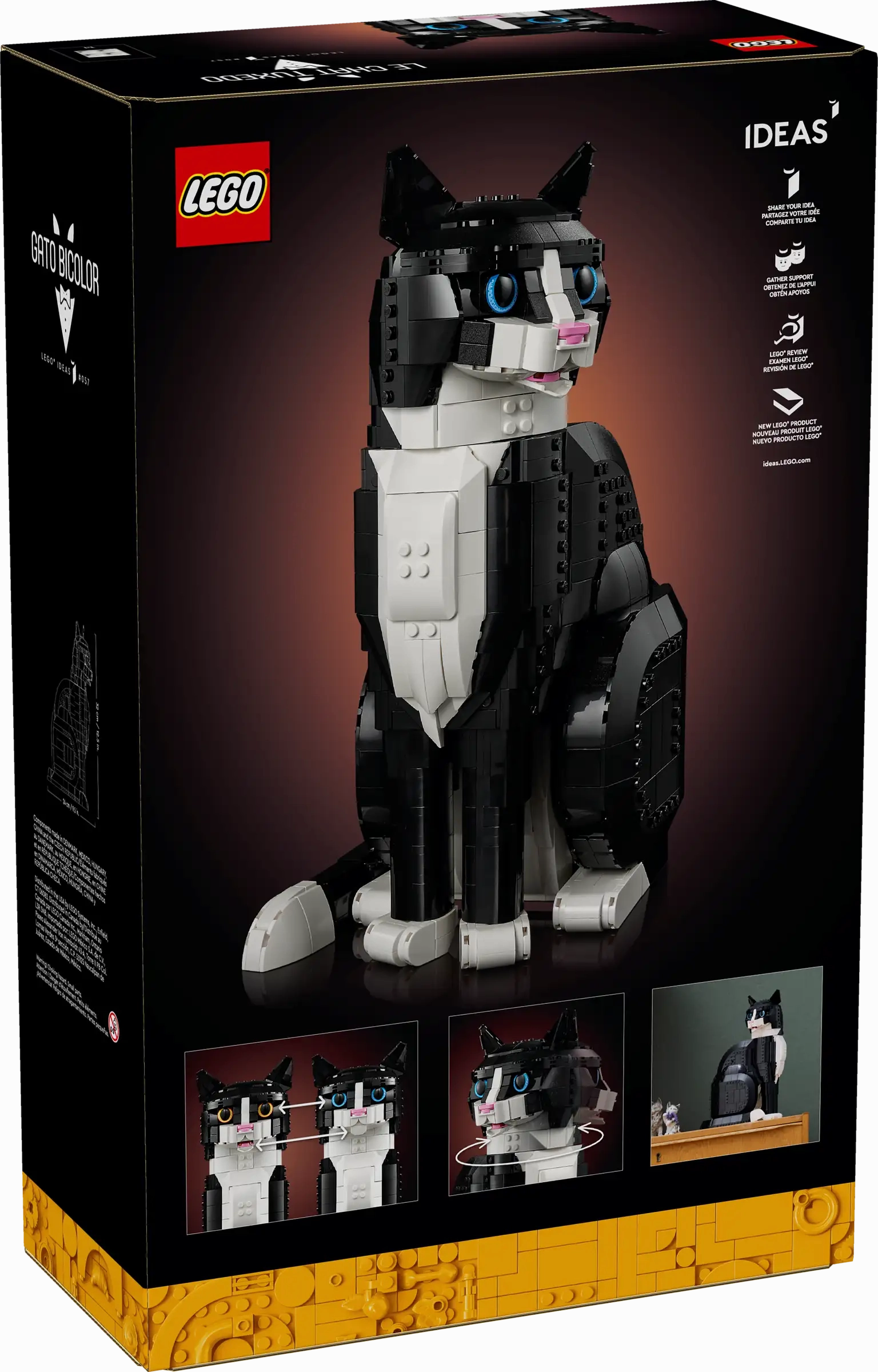 LEGO IDEAS 21349 Tuxedo Cat