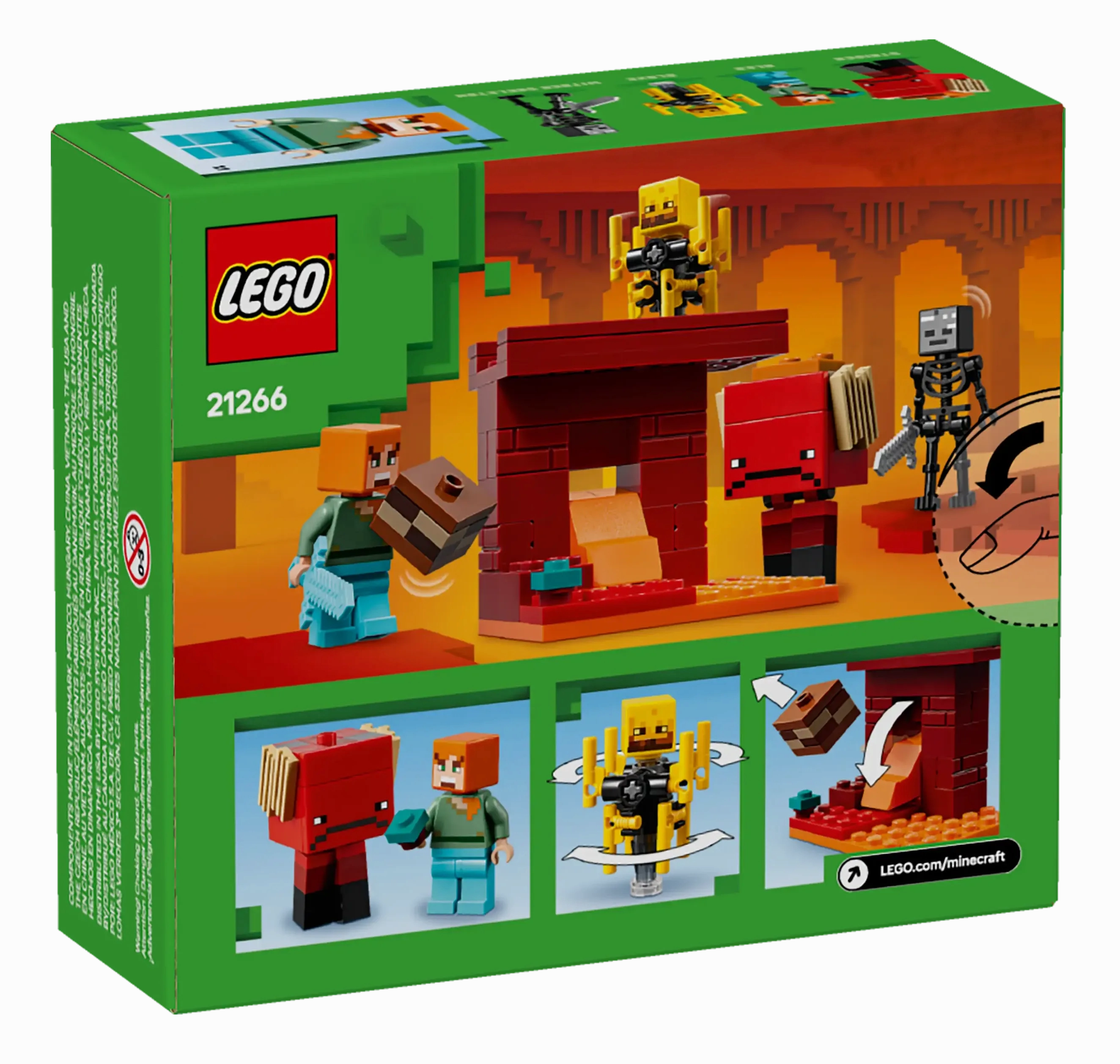 LEGO MINECRAFT 21266 The Nether Lava Battle