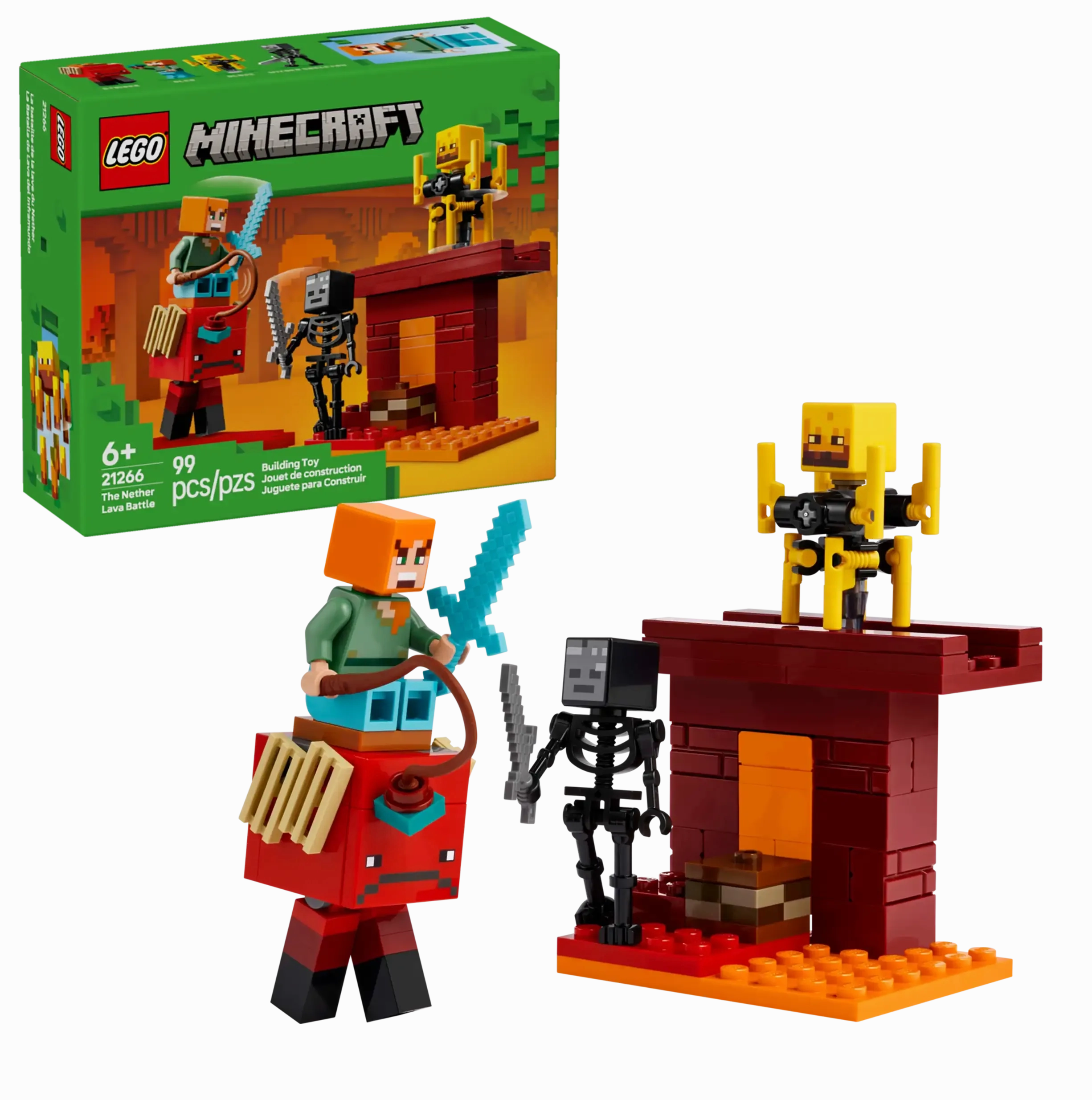 LEGO MINECRAFT 21266 The Nether Lava Battle