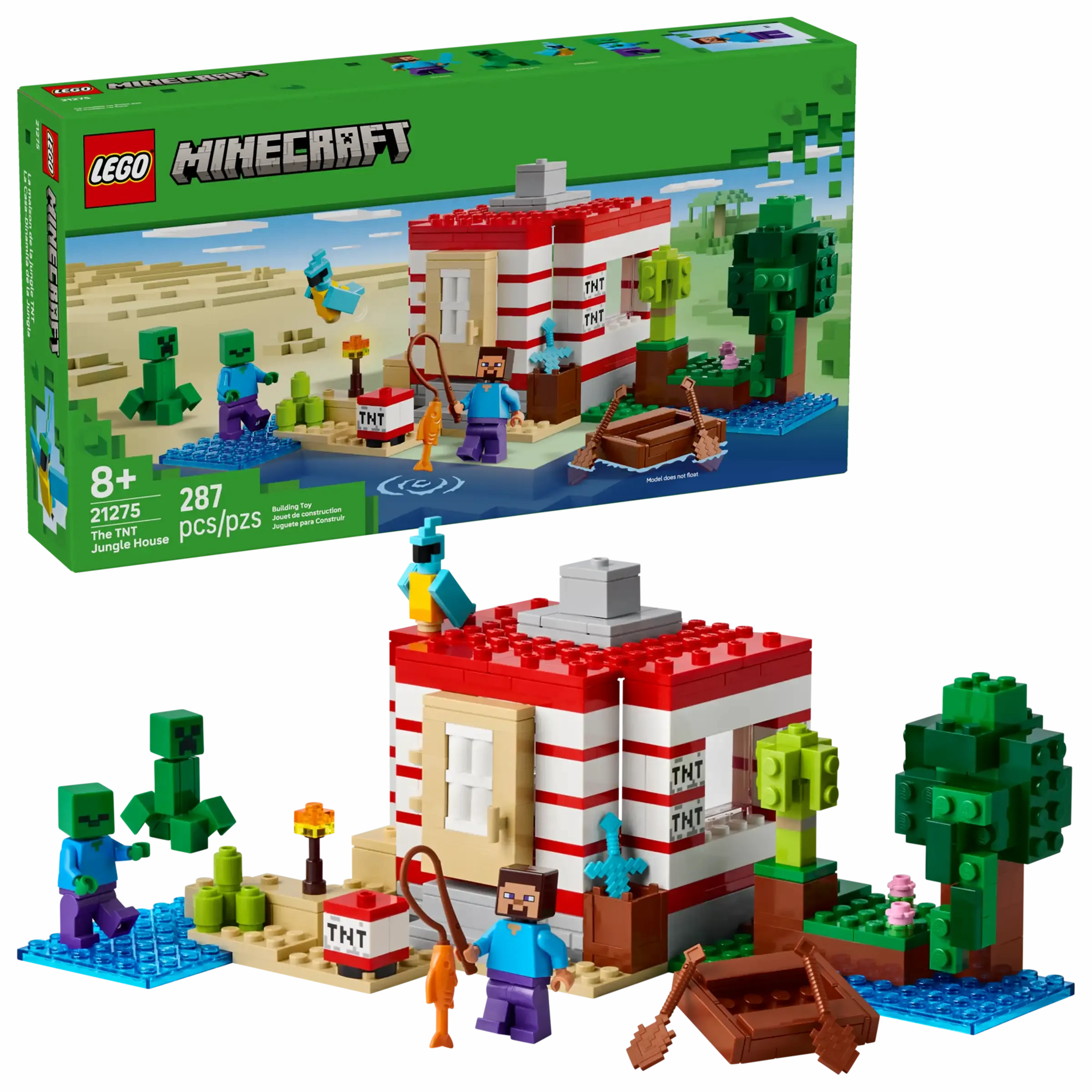 LEGO MINECRAFT 21275 The TNT Jungle House