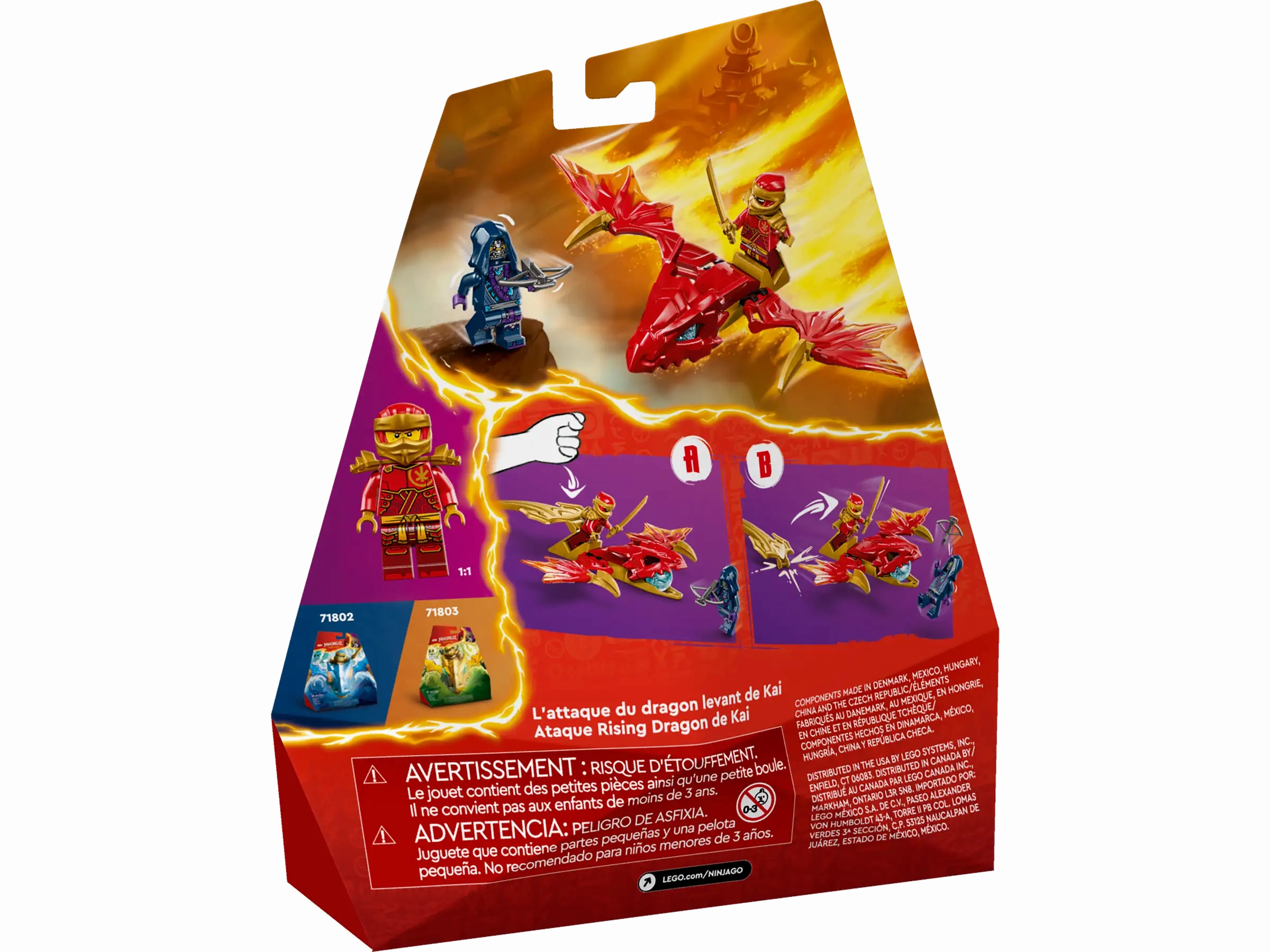 LEGO NINJAGO 71801 Kai's Rising Dragon Strike