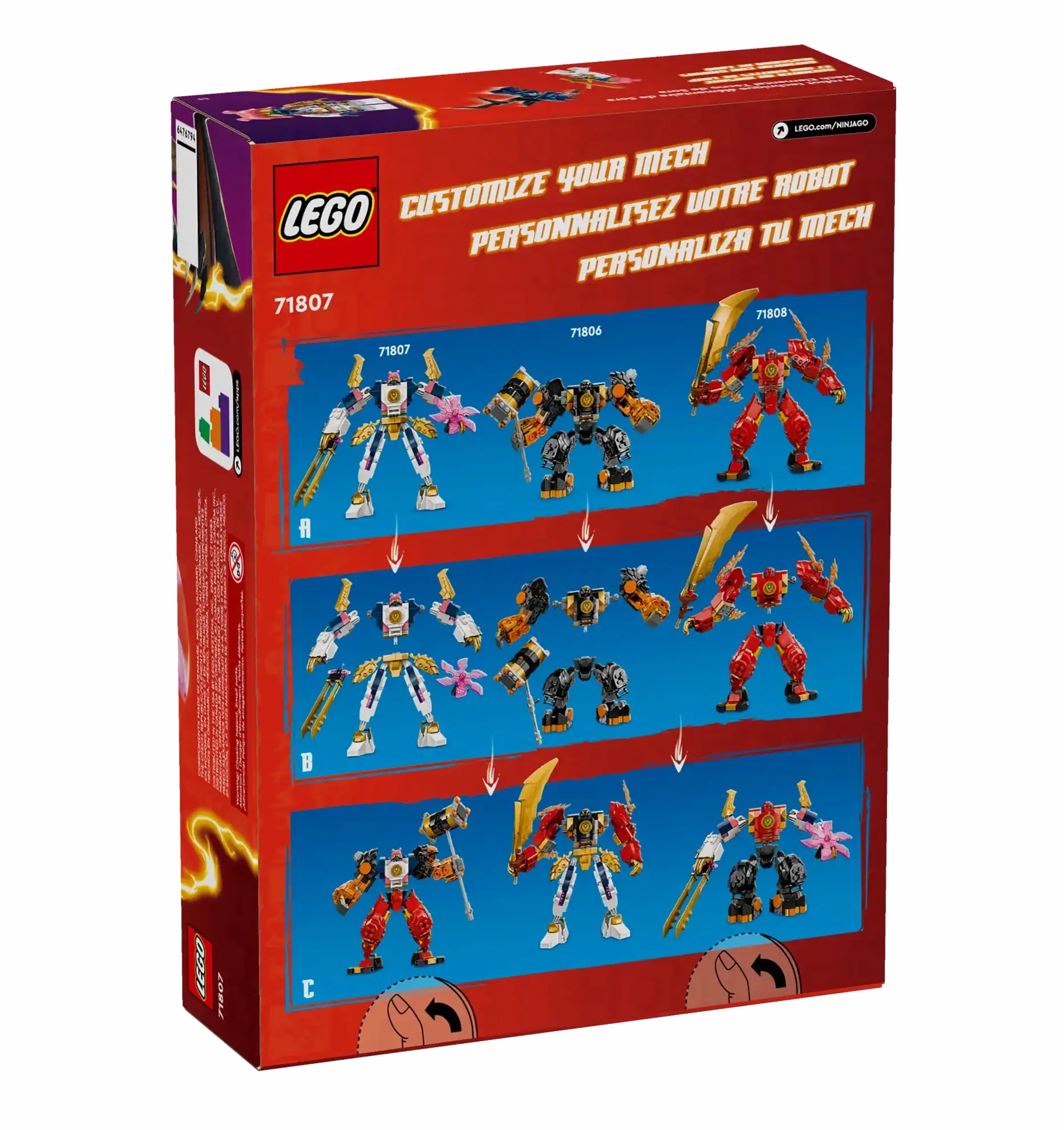 LEGO NINJAGO 71807 Sora's Elemental Tech Mech