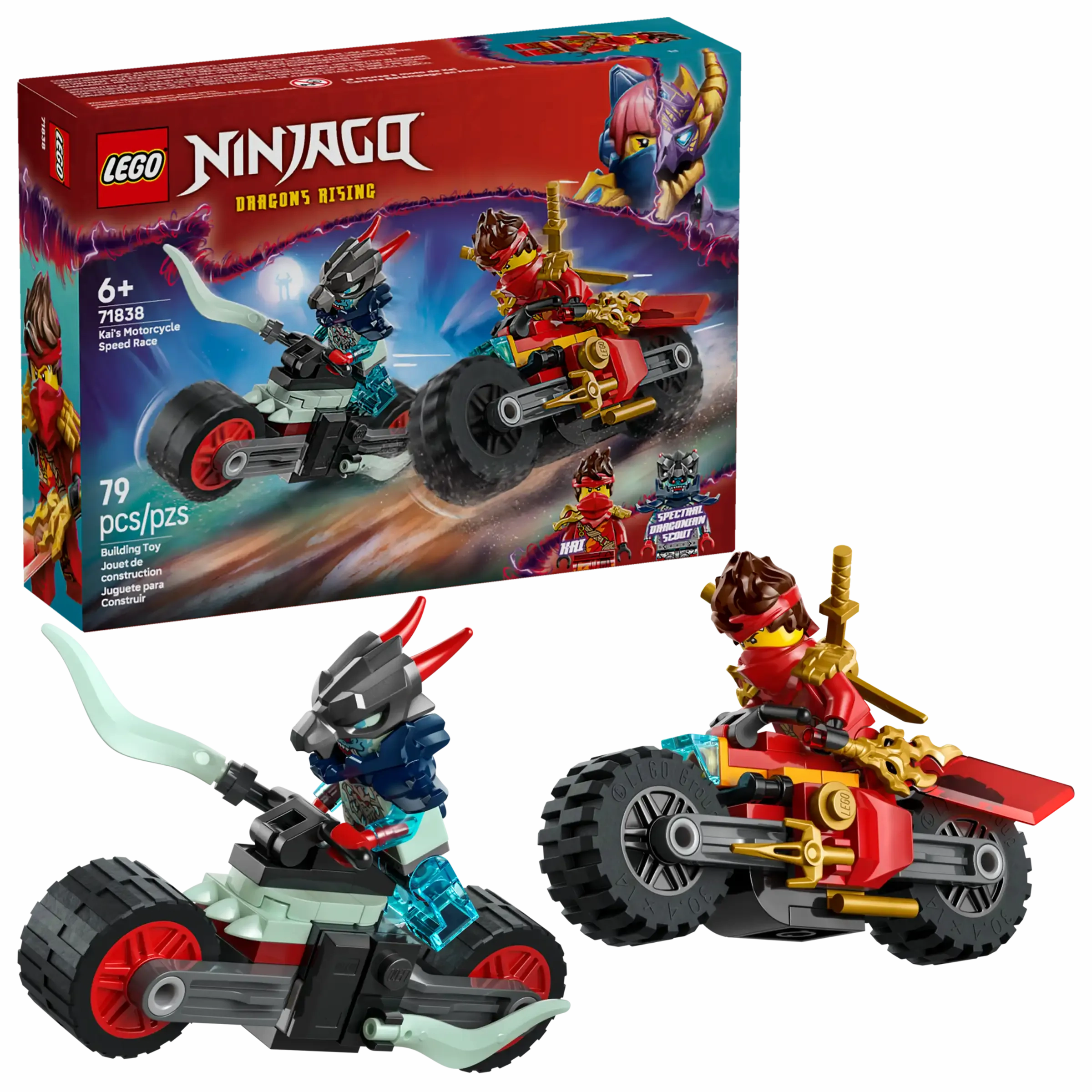 LEGO NINJAGO 71838 Kai's Motorcycle Speed Race
