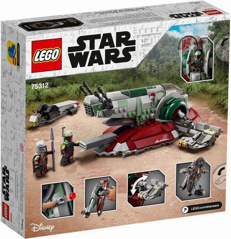 LEGO STAR WARS 75312 Star Wars Boba Fetts Starship