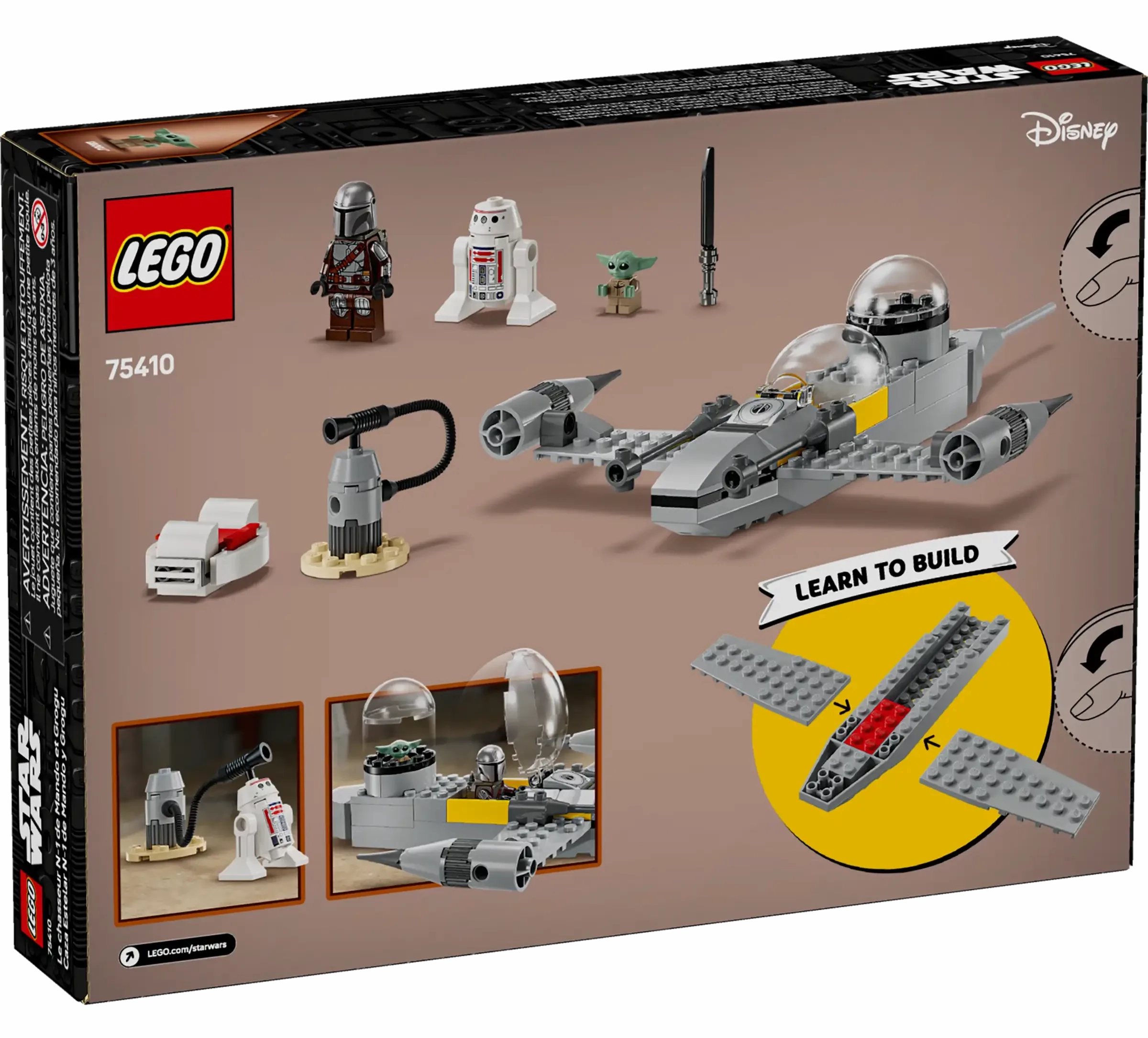 LEGO STAR WARS 75410 Mando and Grogu's N-1 Starfighter