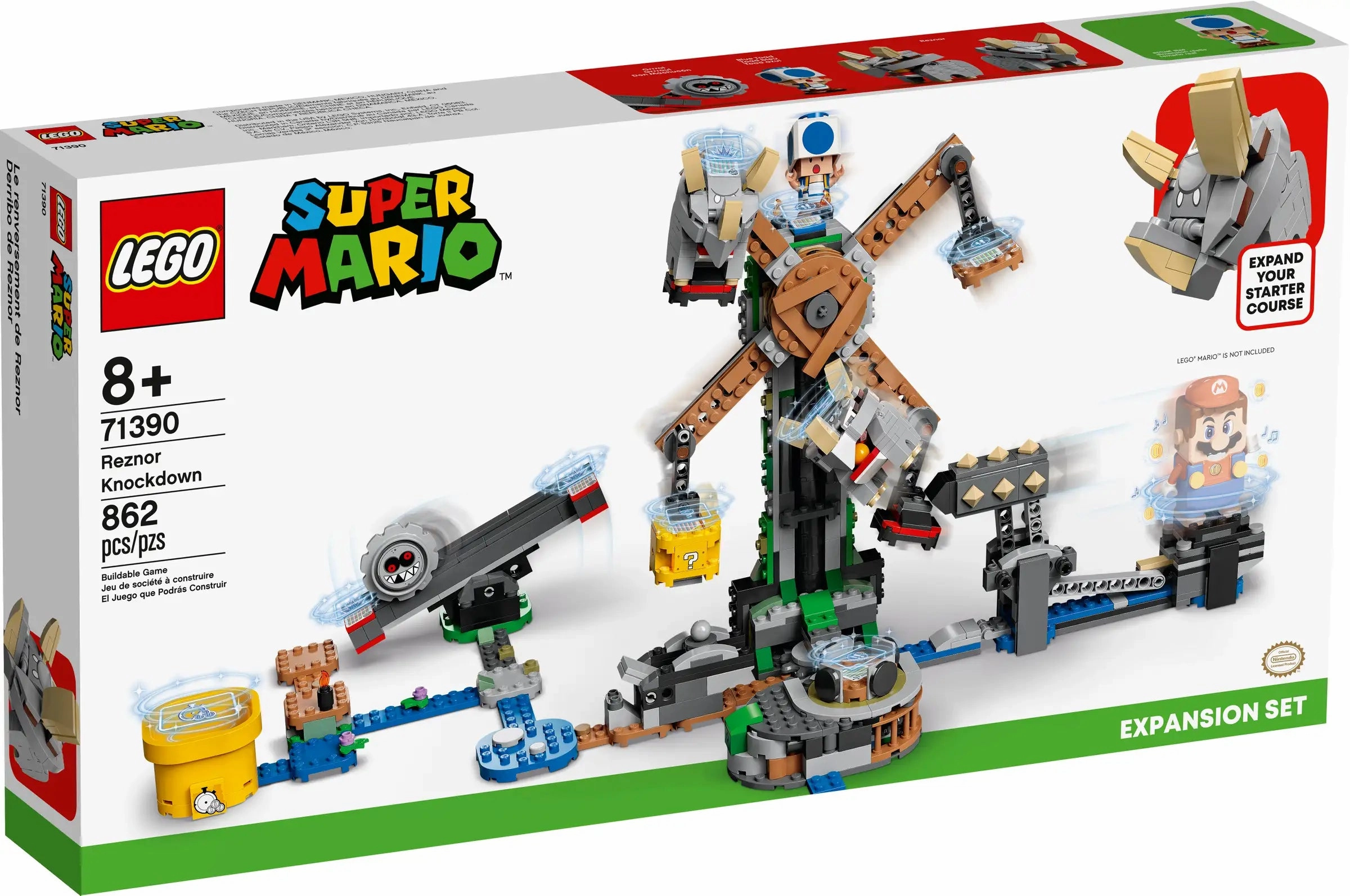 LEGO SUPER MARIO 71390 Reznor Knockdown Expansion Set
