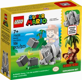 LEGO SUPER MARIO 71420 Rambi the Rhino Expansion Set
