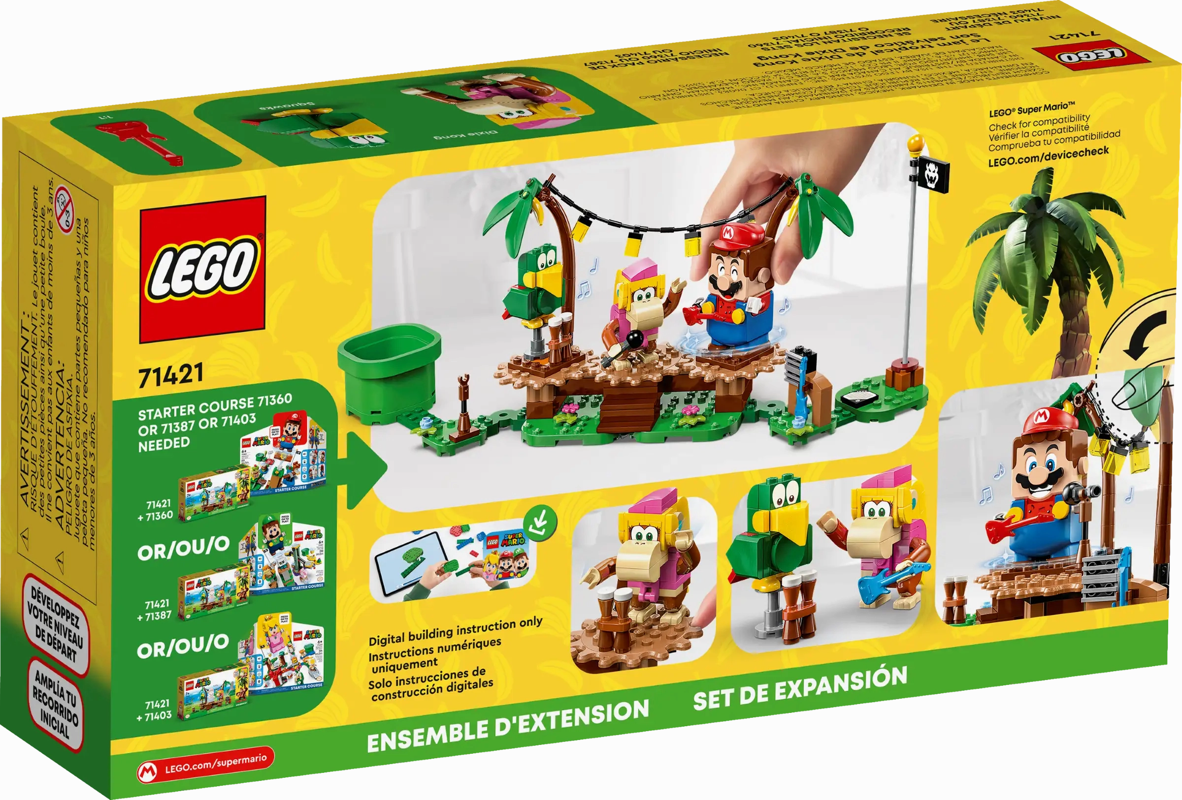 LEGO SUPER MARIO 71421 Dixie Kong's Jungle Jam Expansion Set