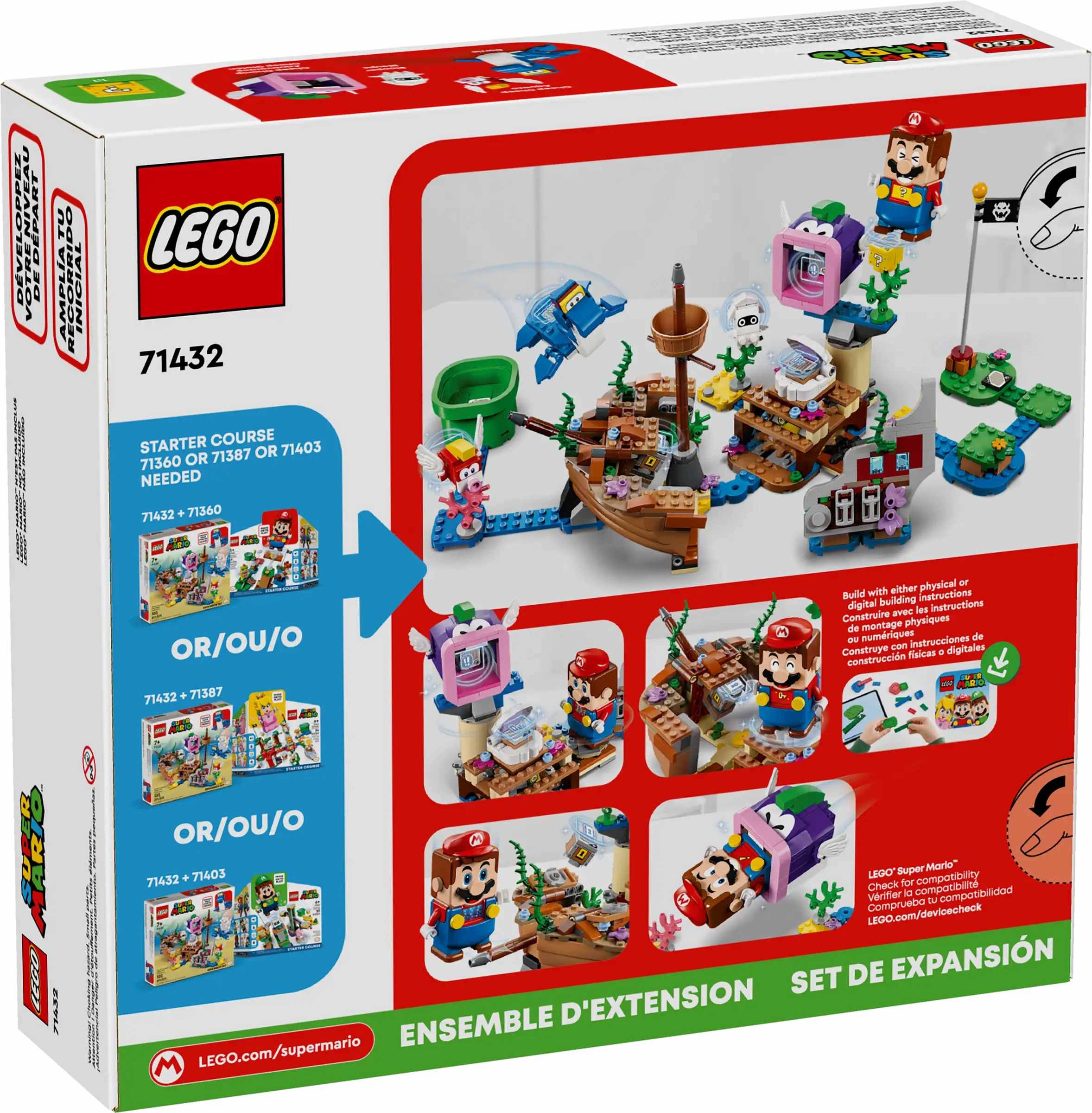 LEGO SUPER MARIO 71432 Dorrie's Sunken Shipwreck Adventure Expansion Set