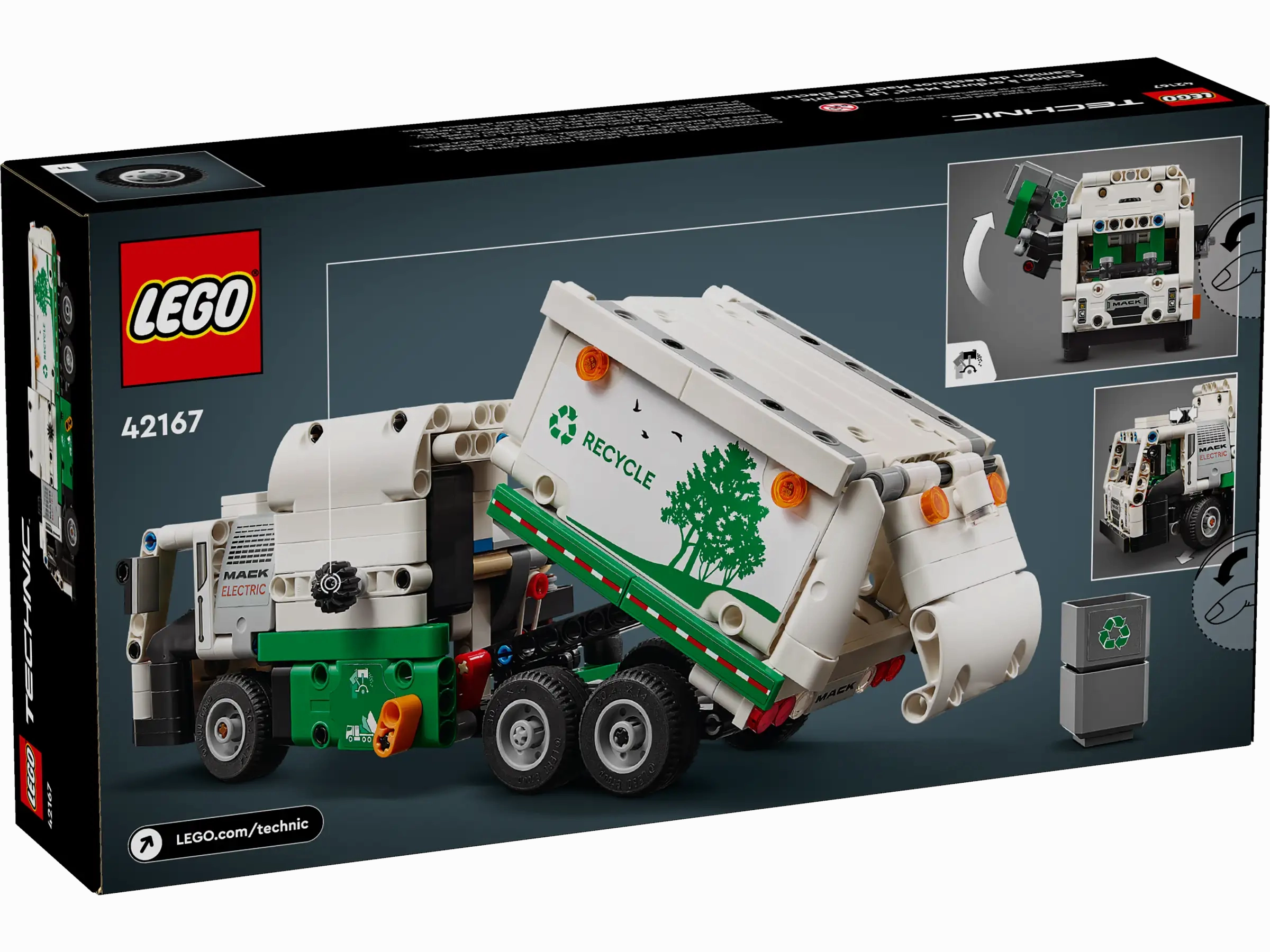 LEGO TECHNIC 42167 Mack LR Electric Garbage Truck