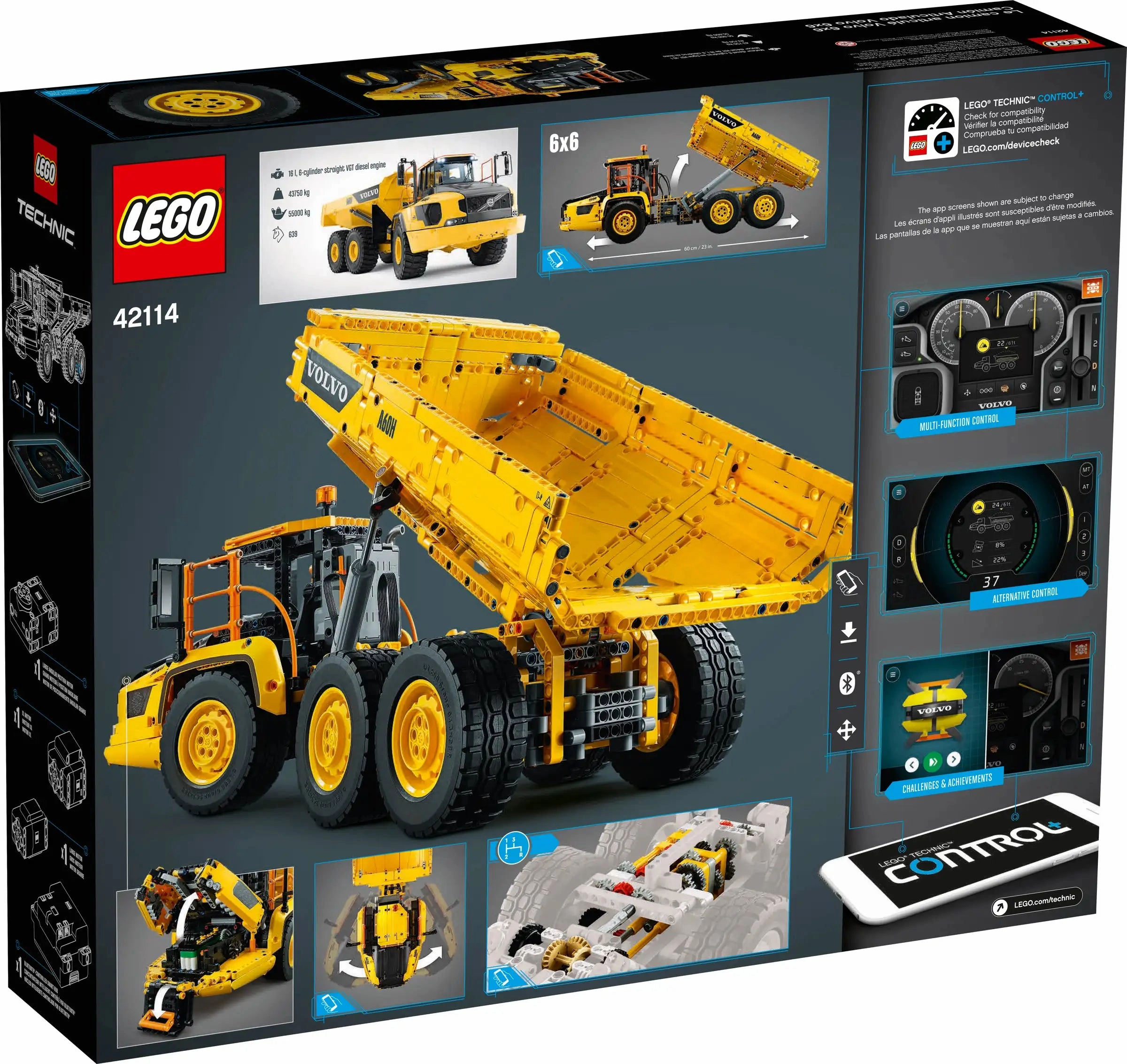 LEGO TECHNIC 6x6 Volvo Articulated Haulier 42114