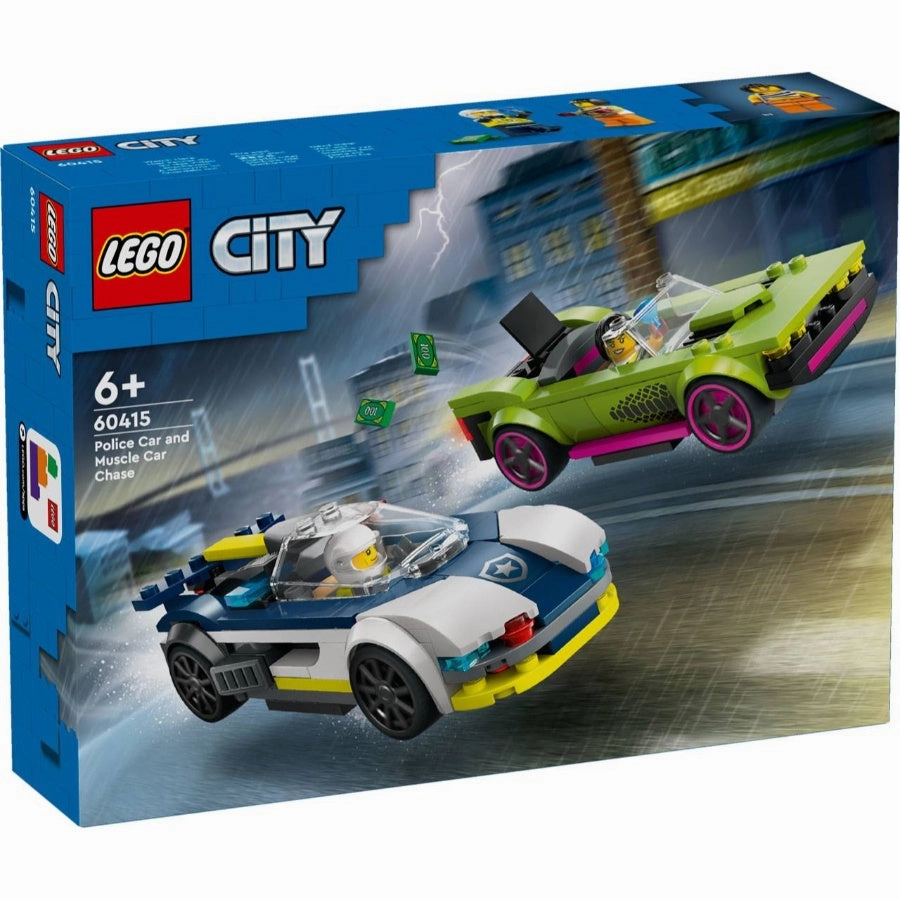 Lego Toys LEGO CITY - 60415 Police Car and Muscle Car Chase