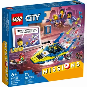 Lego Toys LEGO City Water Police Detective Missions 60355 Building Kit (278 Pieces)