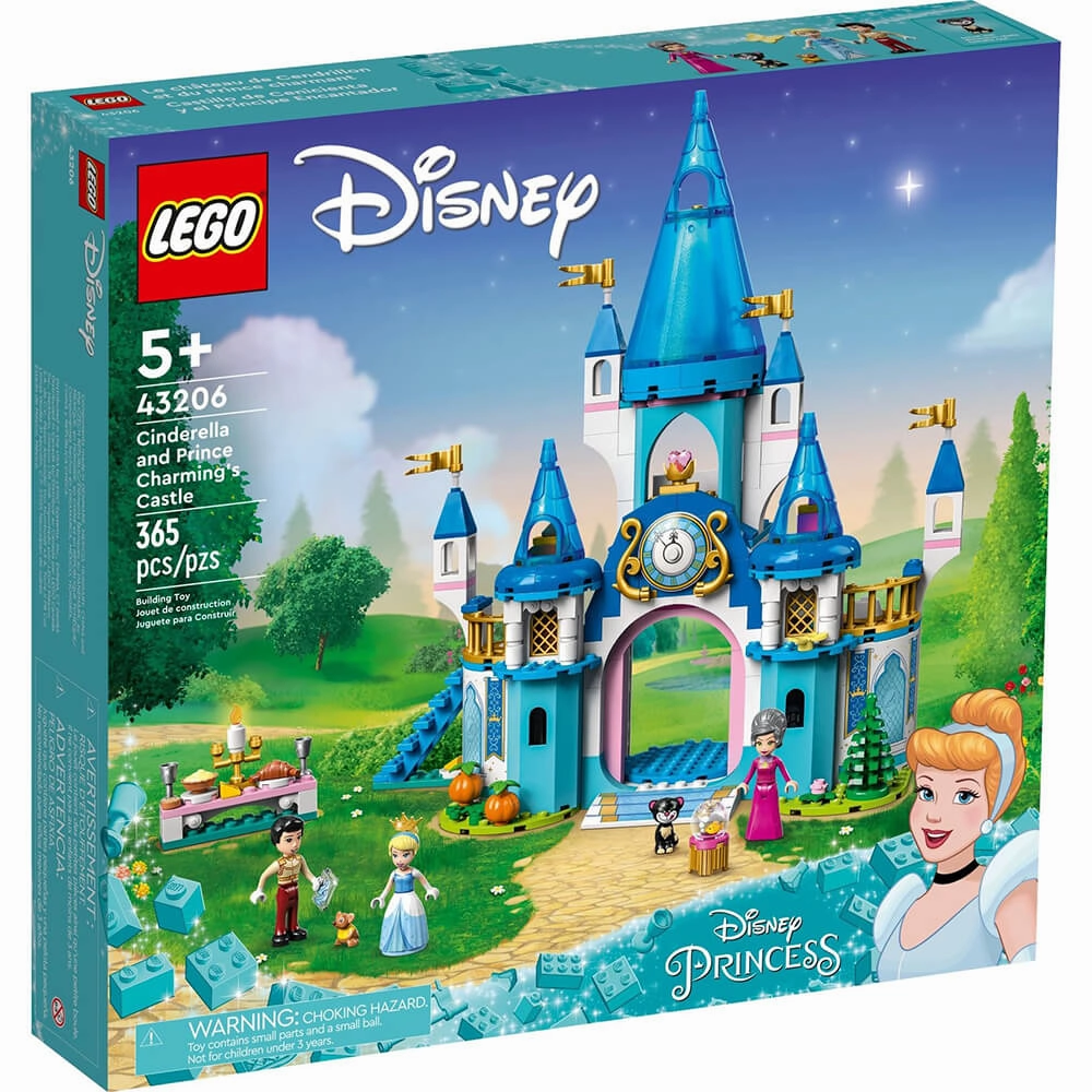 Lego Toys LEGO Disney Cinderella and Prince Charmings Castle 43206 Building Kit (365 Pcs)
