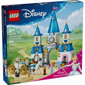 Lego Toys LEGO Disney Princess Cinderella's Castle & Horse Carriage Building Kit 43275