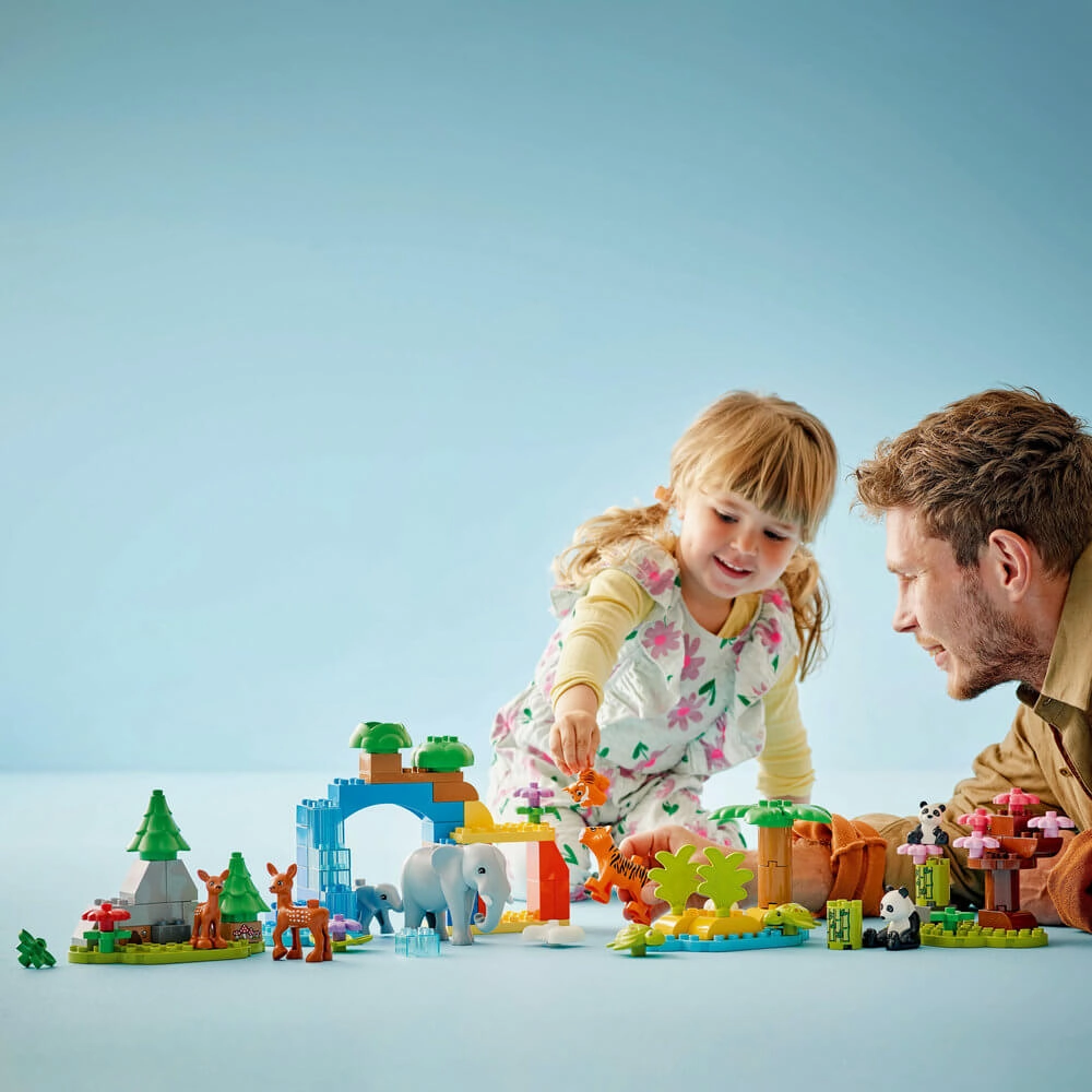 Lego Toys LEGO DUPLO 3in1 Wild Animal Families Building Kit 10446