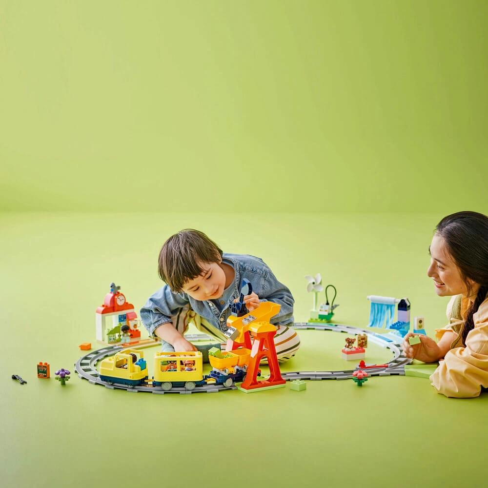 Lego Toys LEGO DUPLO Big Interactive Community Train Building Kit 10428