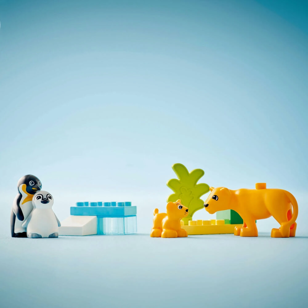 Lego Toys LEGO DUPLO Wild Animal Families: Penguins & Lions Building Kit 10442