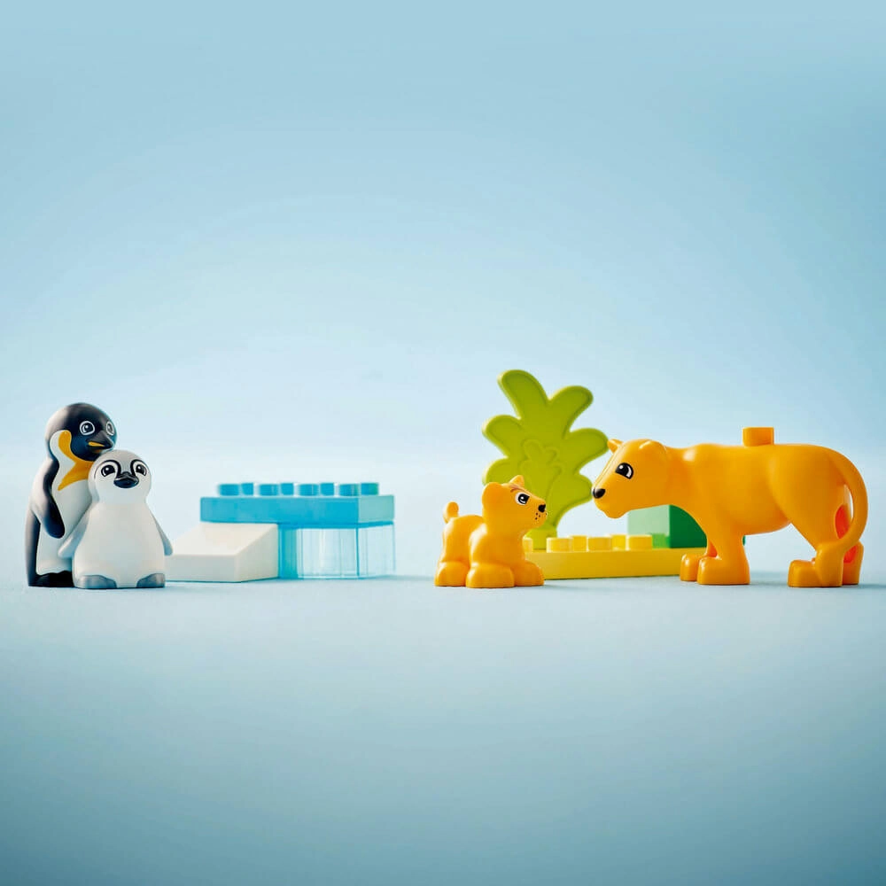 Lego Toys LEGO DUPLO Wild Animal Families: Penguins & Lions Building Kit 10442